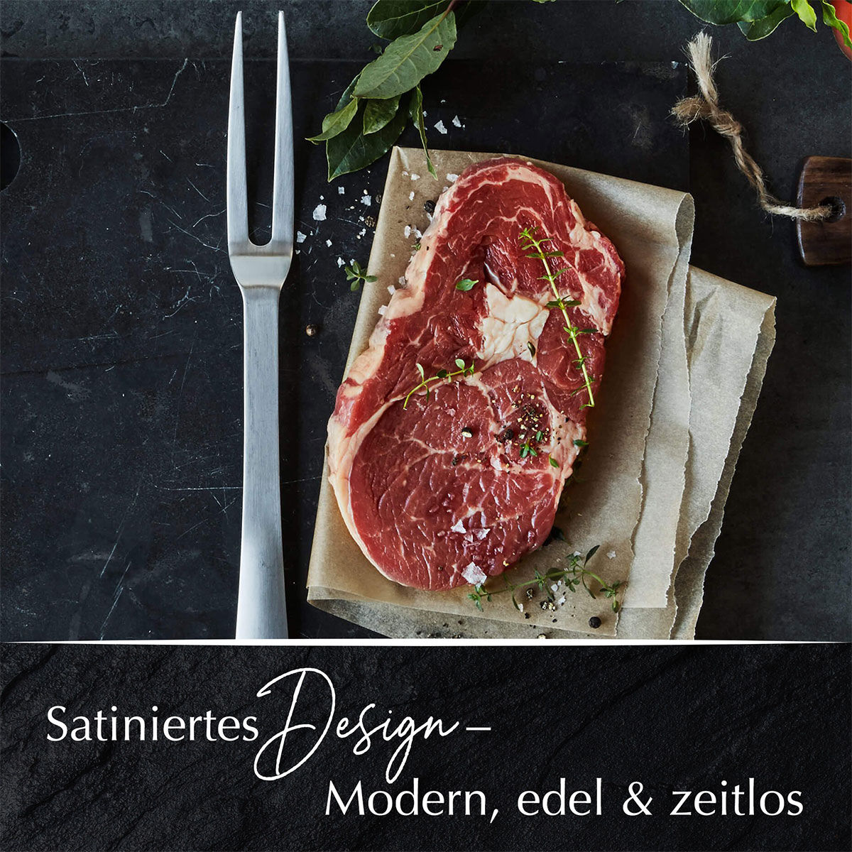 Fleischgabel Satin, 32cm, Edelstahl