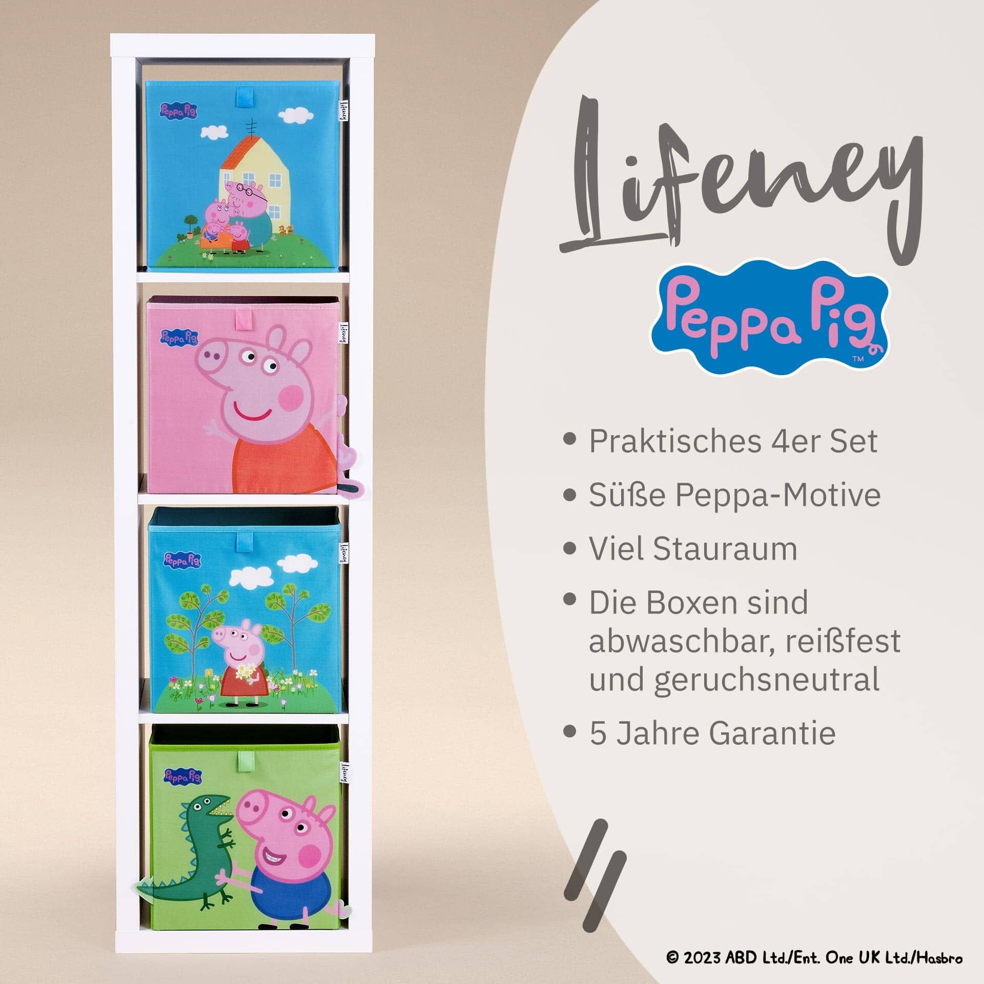 Aufbewahrungsbox Peppa Pig 4er Set, 30x30x30cm