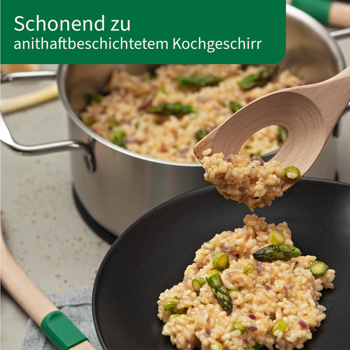 Risottolöffel Wien, 31cm, Buche