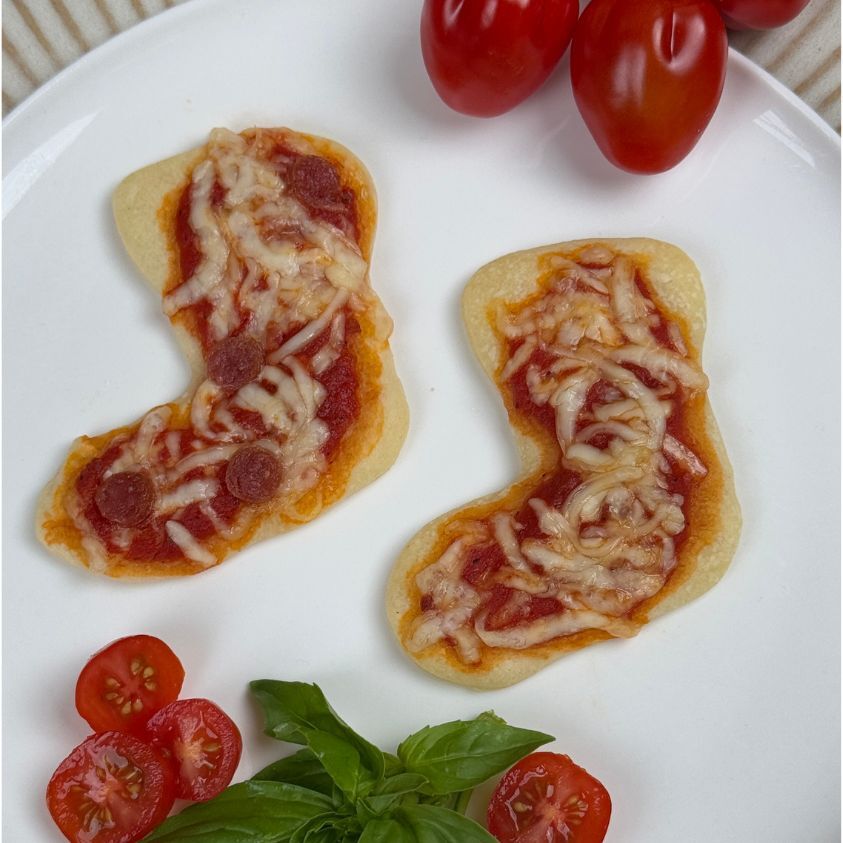 Weihnachtliche Pizza