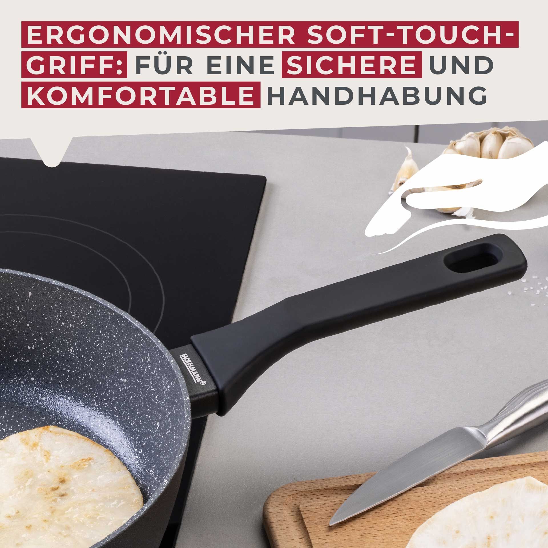 Hochrandpfanne, Keramik, antihaft, Ø28cm