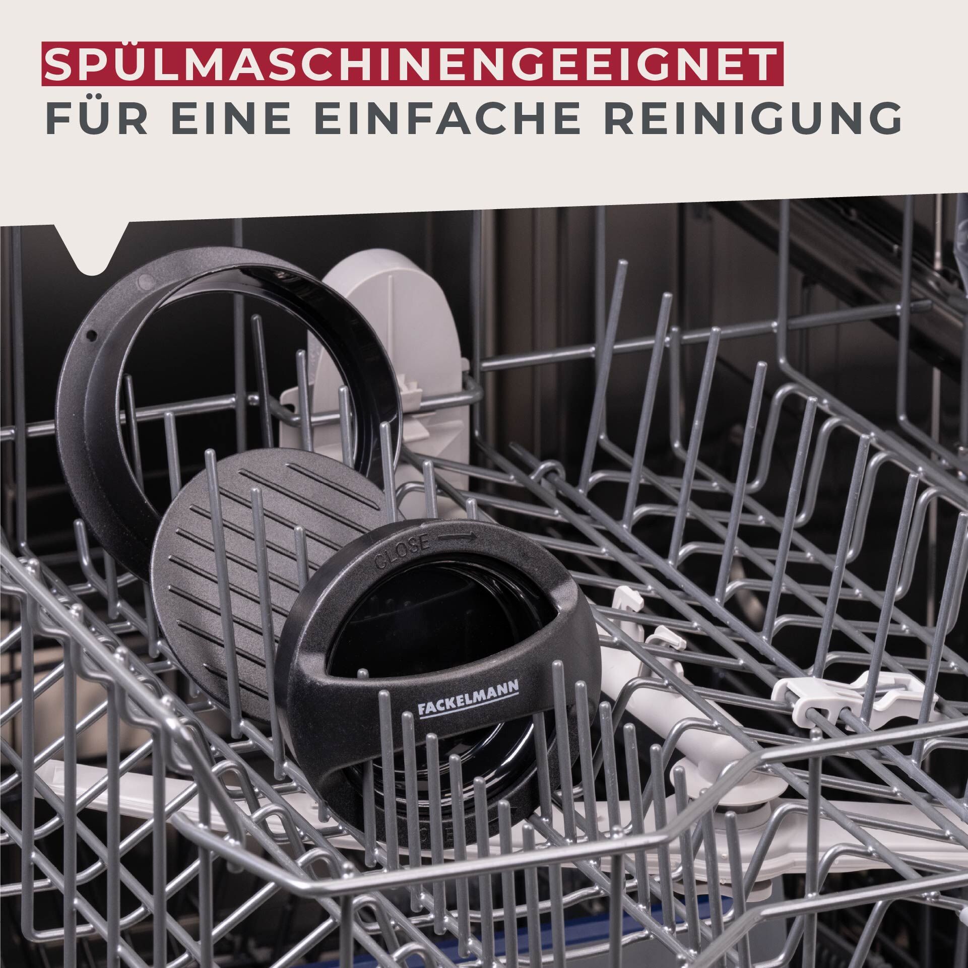 Burgerpresse, Kunststoff, schwarz