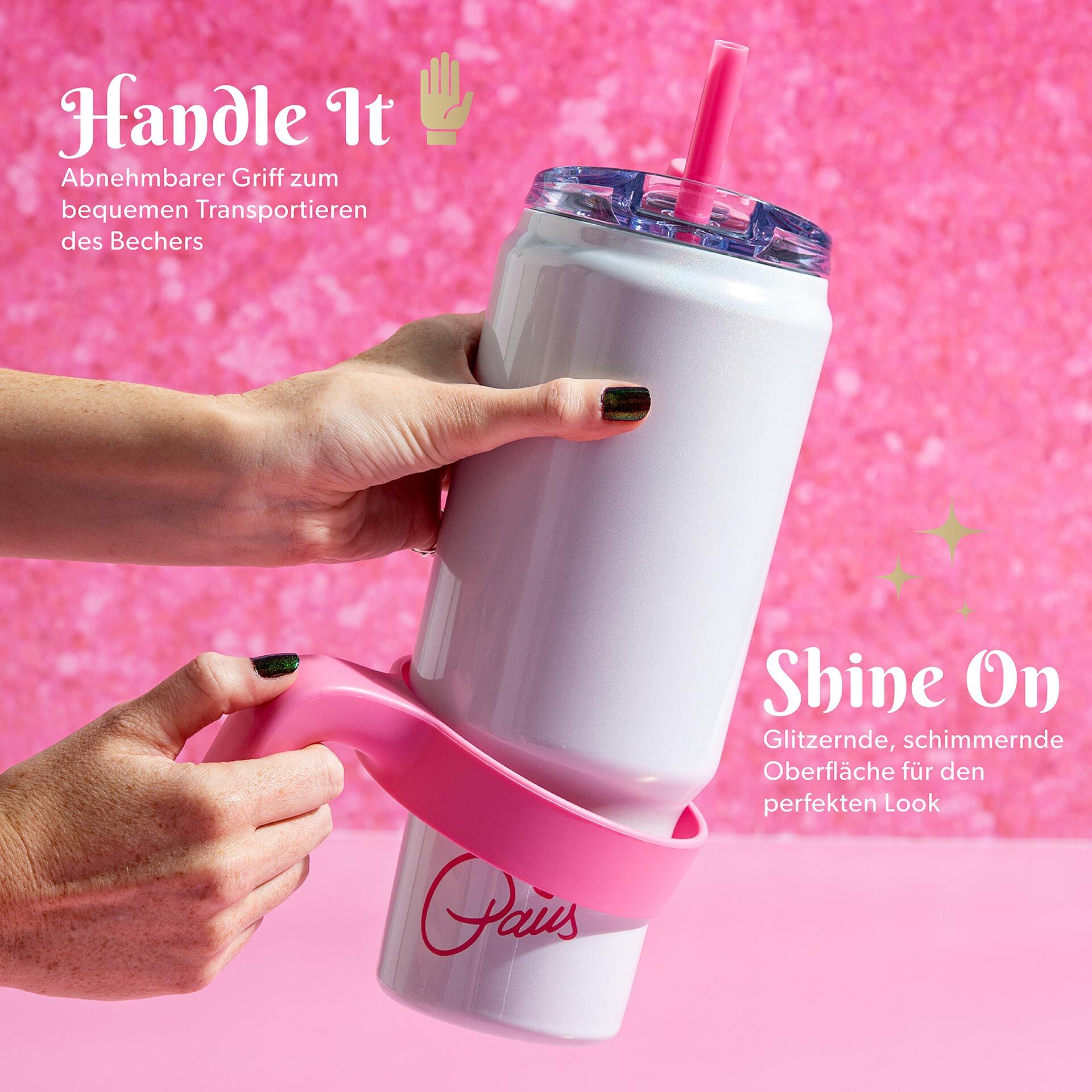 Trinkbecher Weiß, 1 L