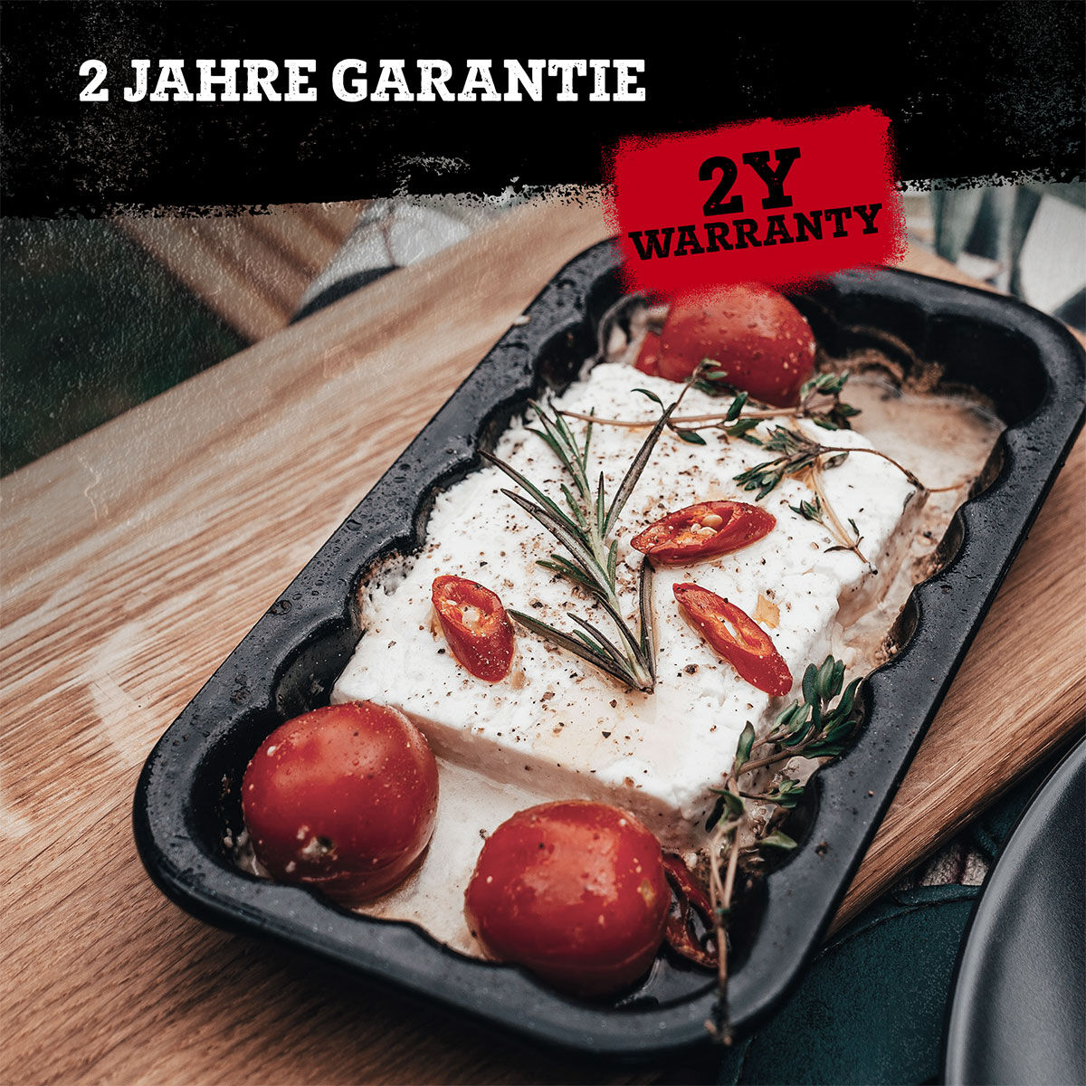 Grillschale Emaille, 21x12cm, 2 Stück