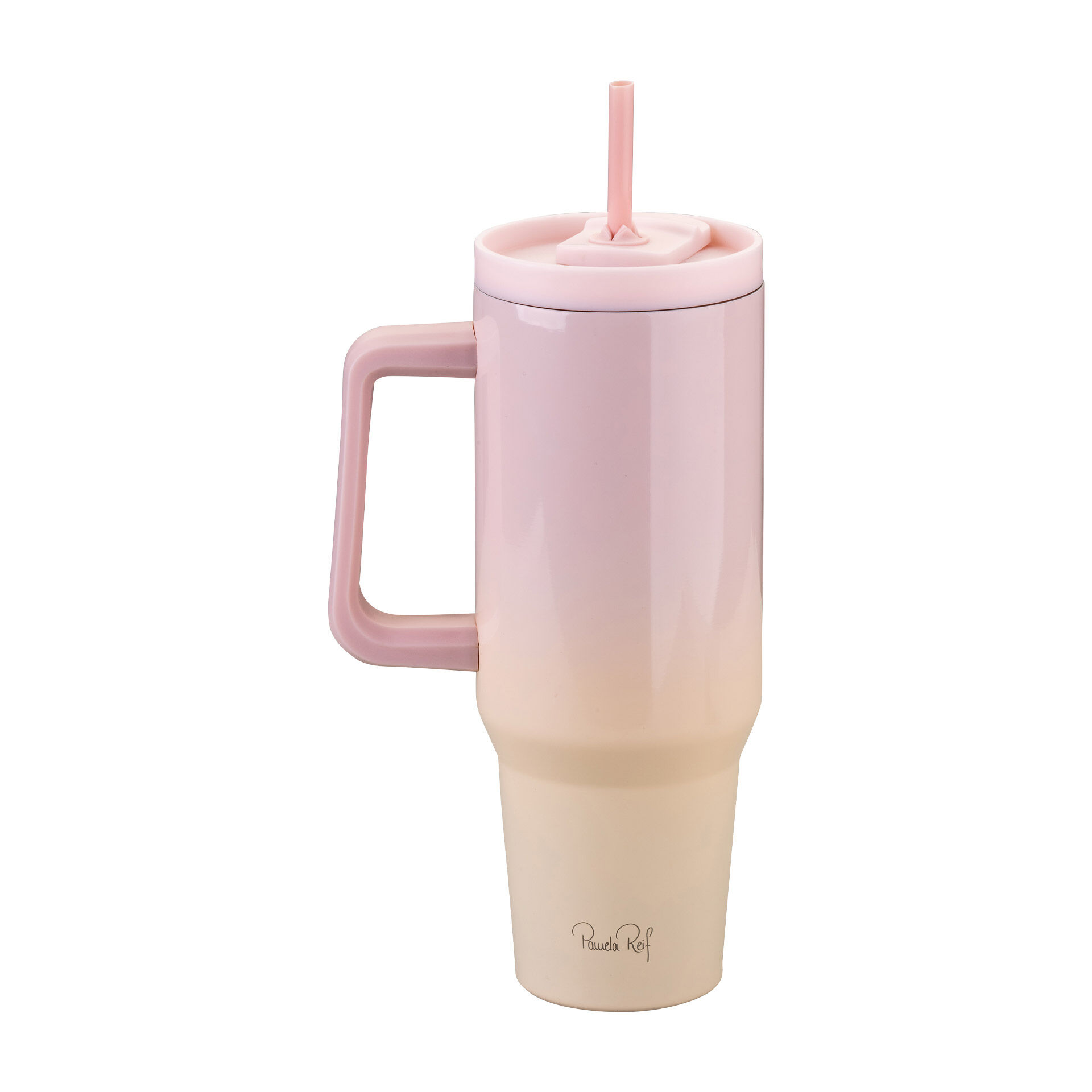 Pamela Reif Thermotrinkbecher Rosa/Beige, 1,2L