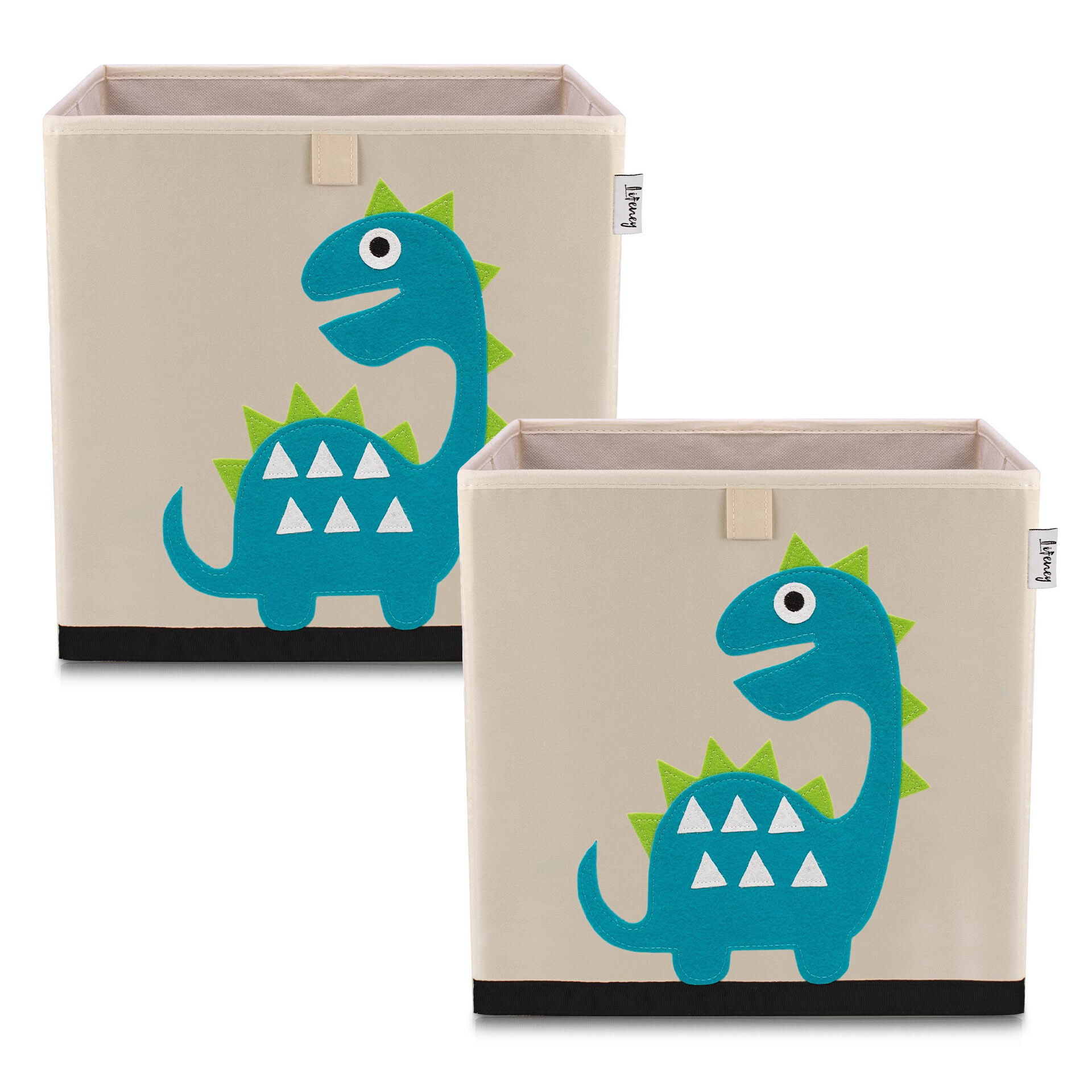 Aufbewahrungsbox 2er-Set Dino, 33x33x33cm