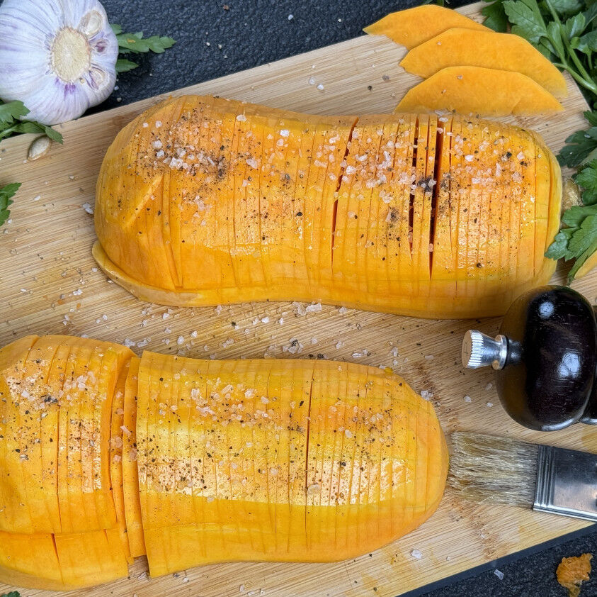 Hasselback-Kürbis