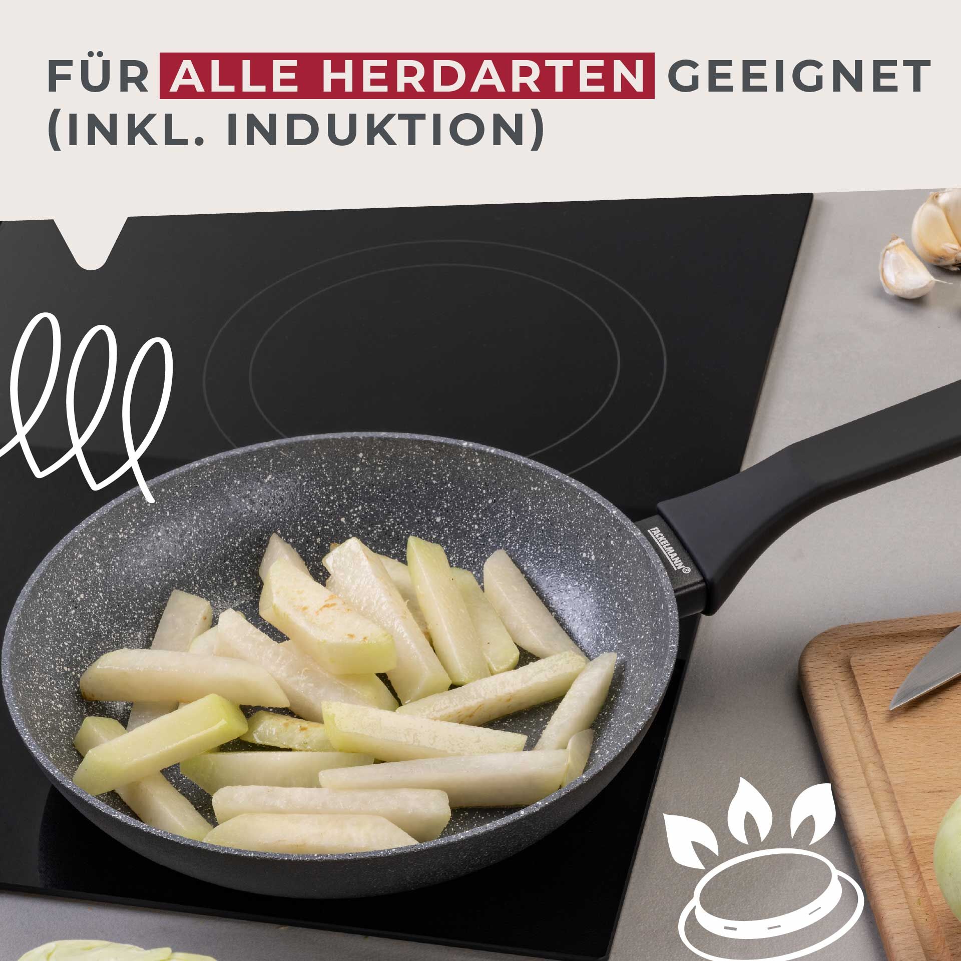 Bratpfanne Cosmo, Keramik, antihaft, Ø24cm