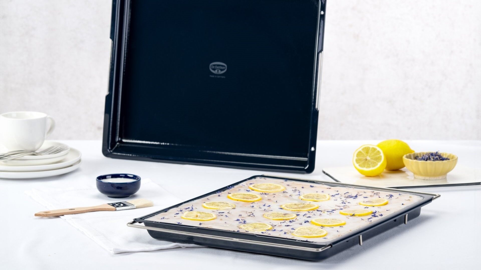 Blech mit Zitronenkuchen