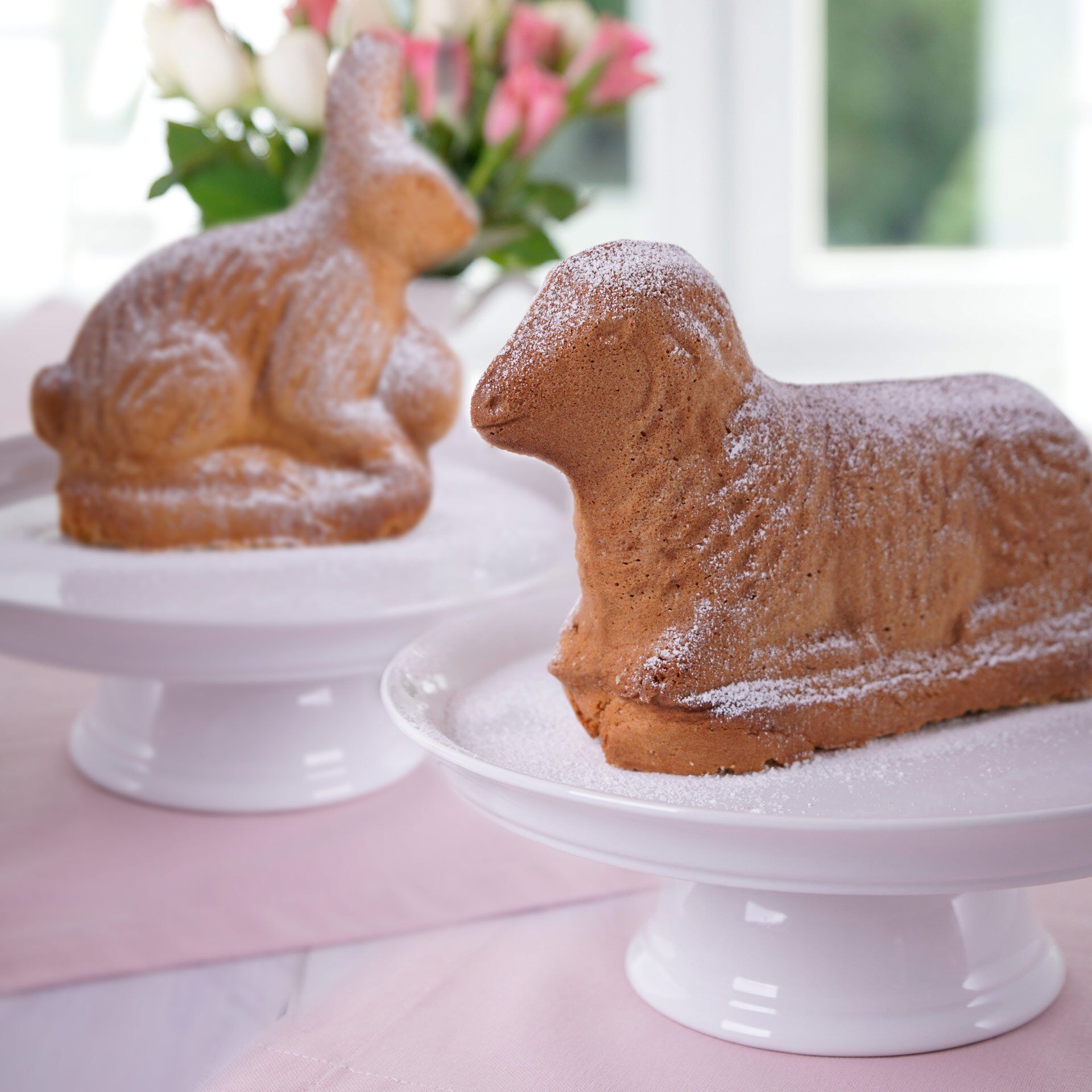 Backformen-Set "Hase und Lamm gold", 2-teilig