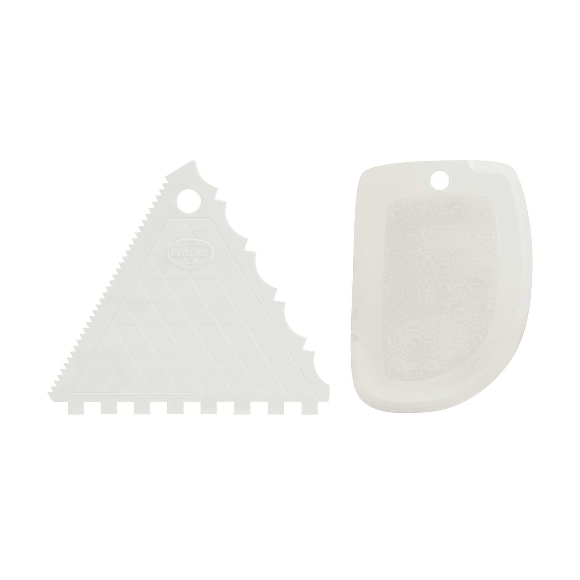  Tortenkamm und Teigschaber, 2-teilig