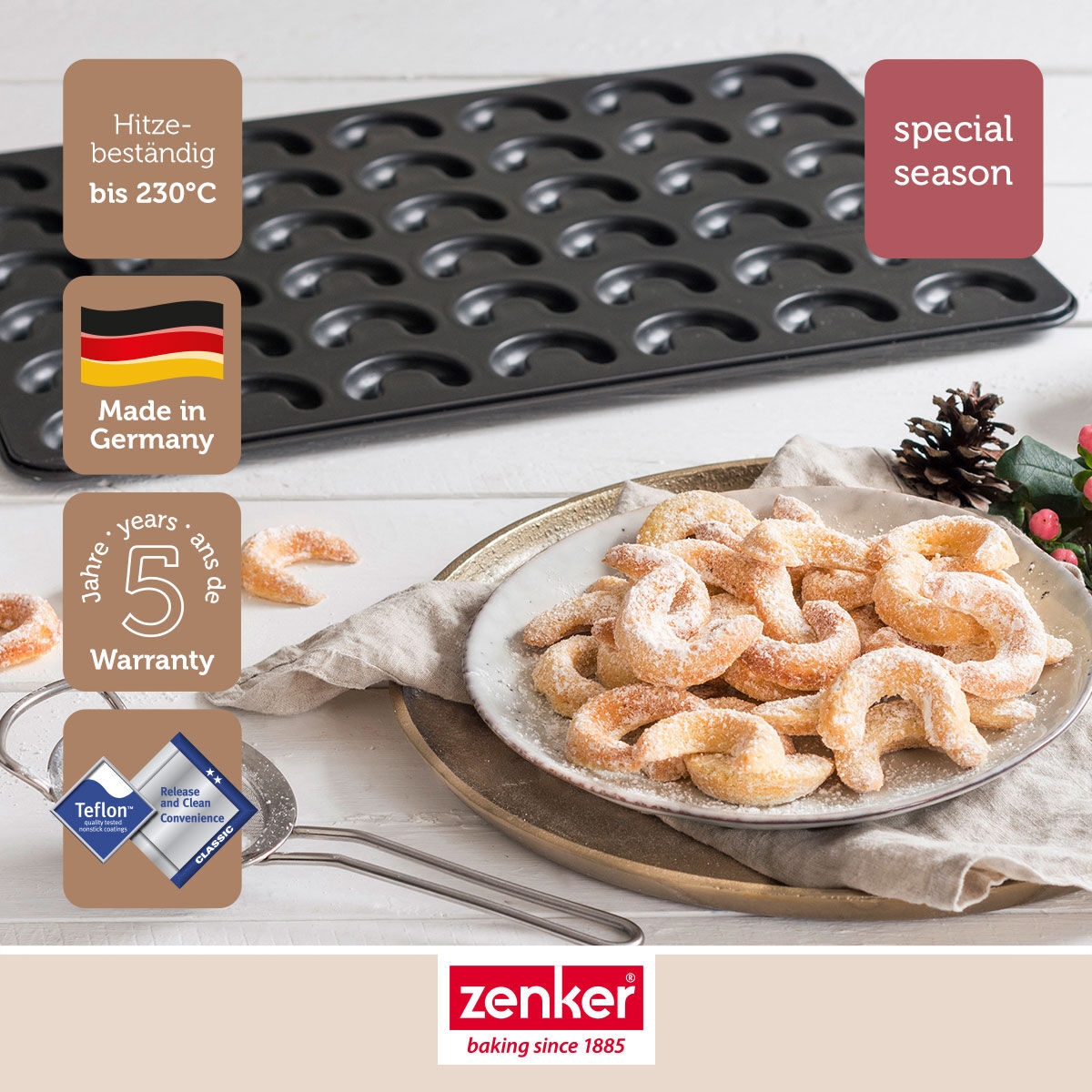 Vanillekipferl Backblech Special - Season, 42er | 7420
