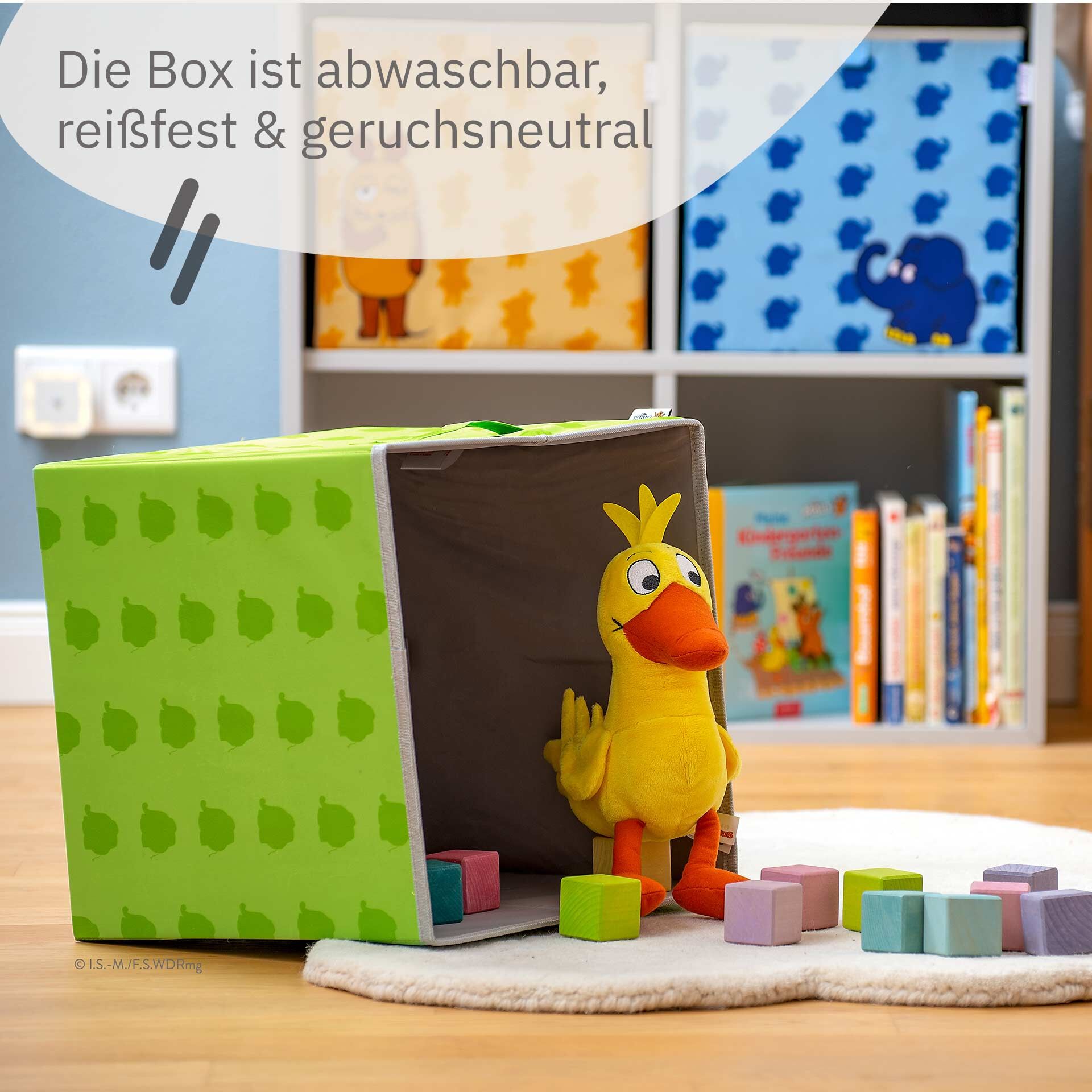 Aufbewahrungsbox DieMaus Elefant, grün