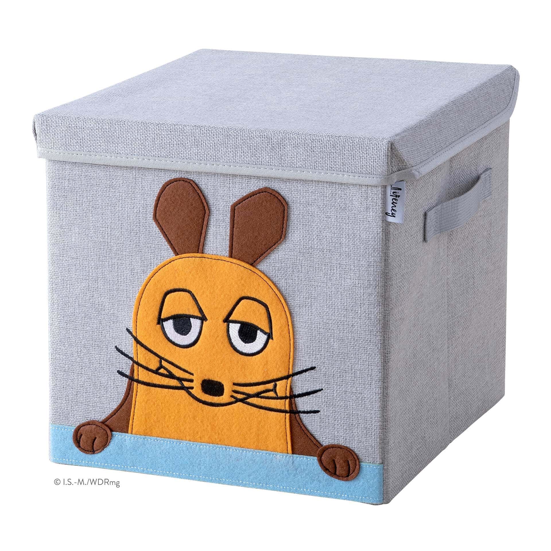 Aufbewahrungsbox mit Deckel DieMaus Gesicht