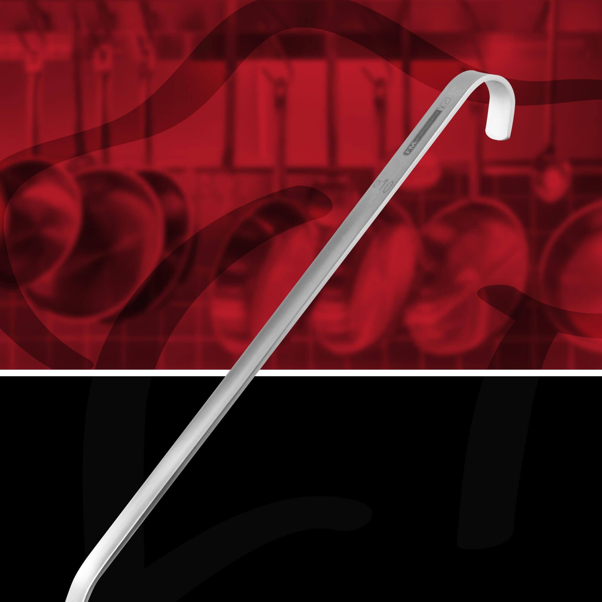 Profi-Abseihlöffel, 40cm, Edelstahl