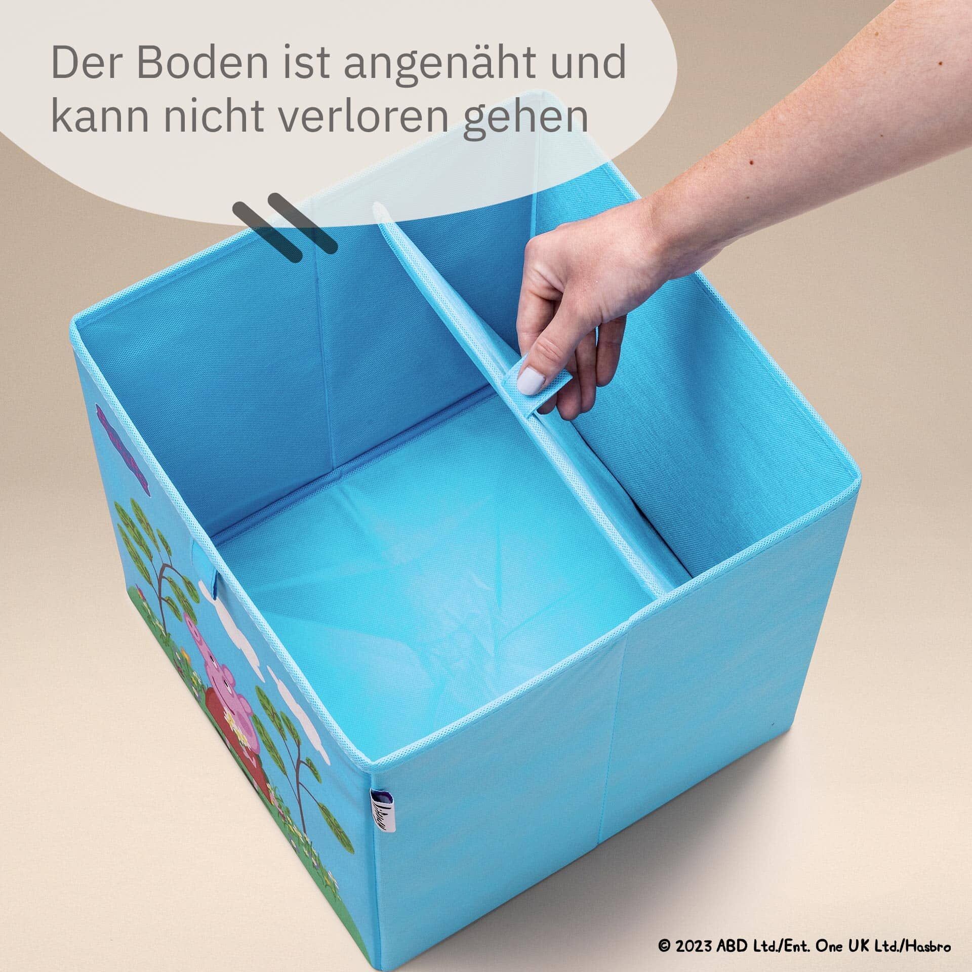 Aufbewahrungsbox Peppa Pig Blumenwiese, 30x30x30cm