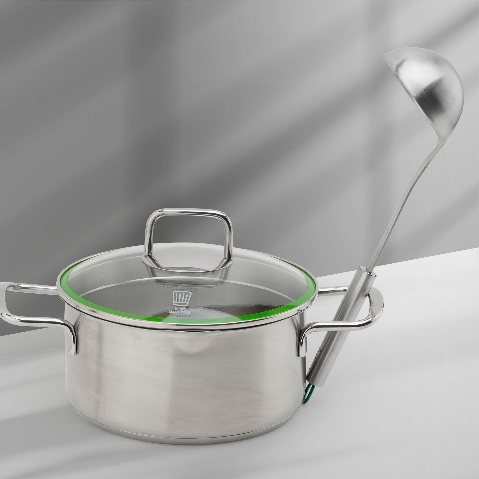 Koch-Set Kochtopf & Schöpflöffel, 2-tlg