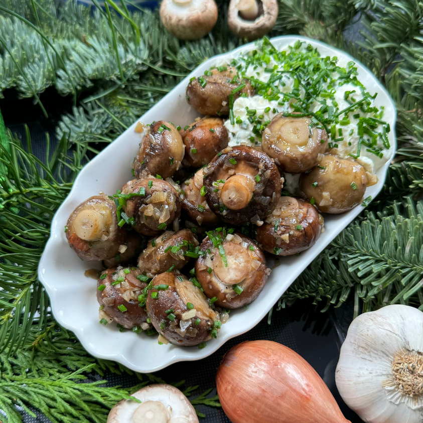 Champignons wie vom Weihnachtsmarkt