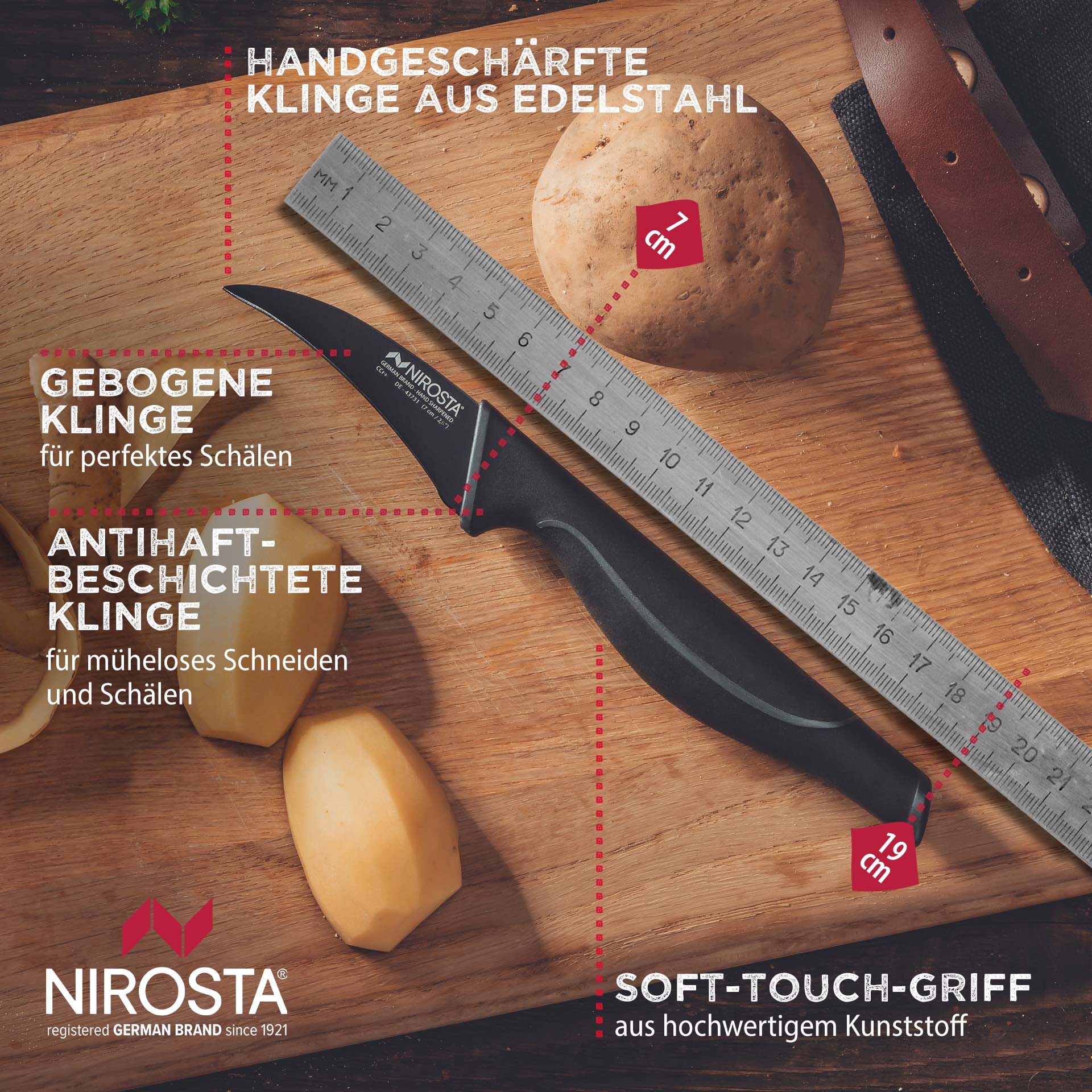 Schälmesser Wave, 7cm Klinge