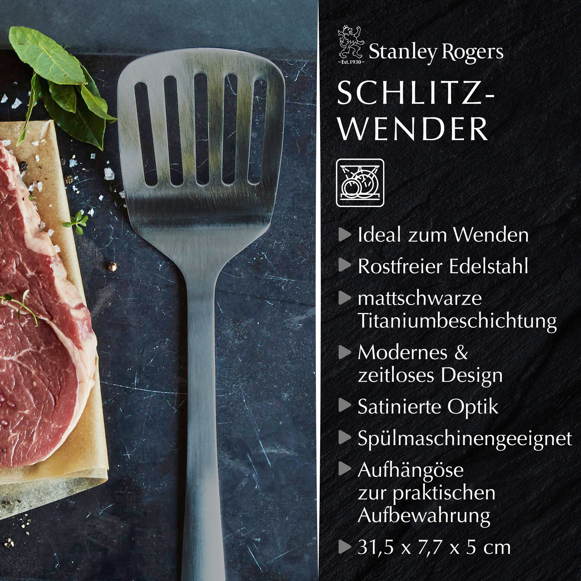 Maine Man Pfannenwender Aus Silikon - Schonend Für Empfindliche Speisen