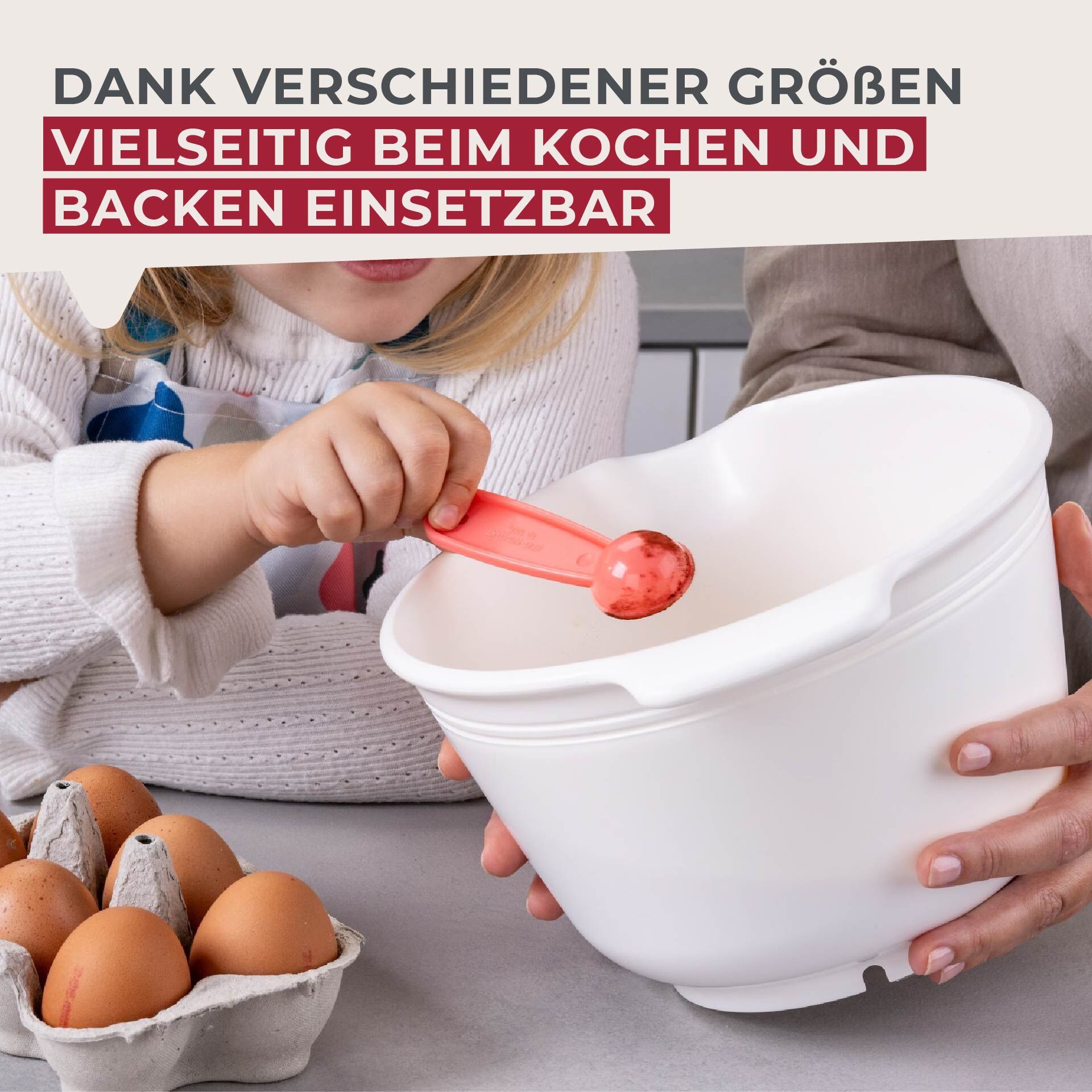 Messlöffel-Set Mini Cooking, rosa, 5-tlg,