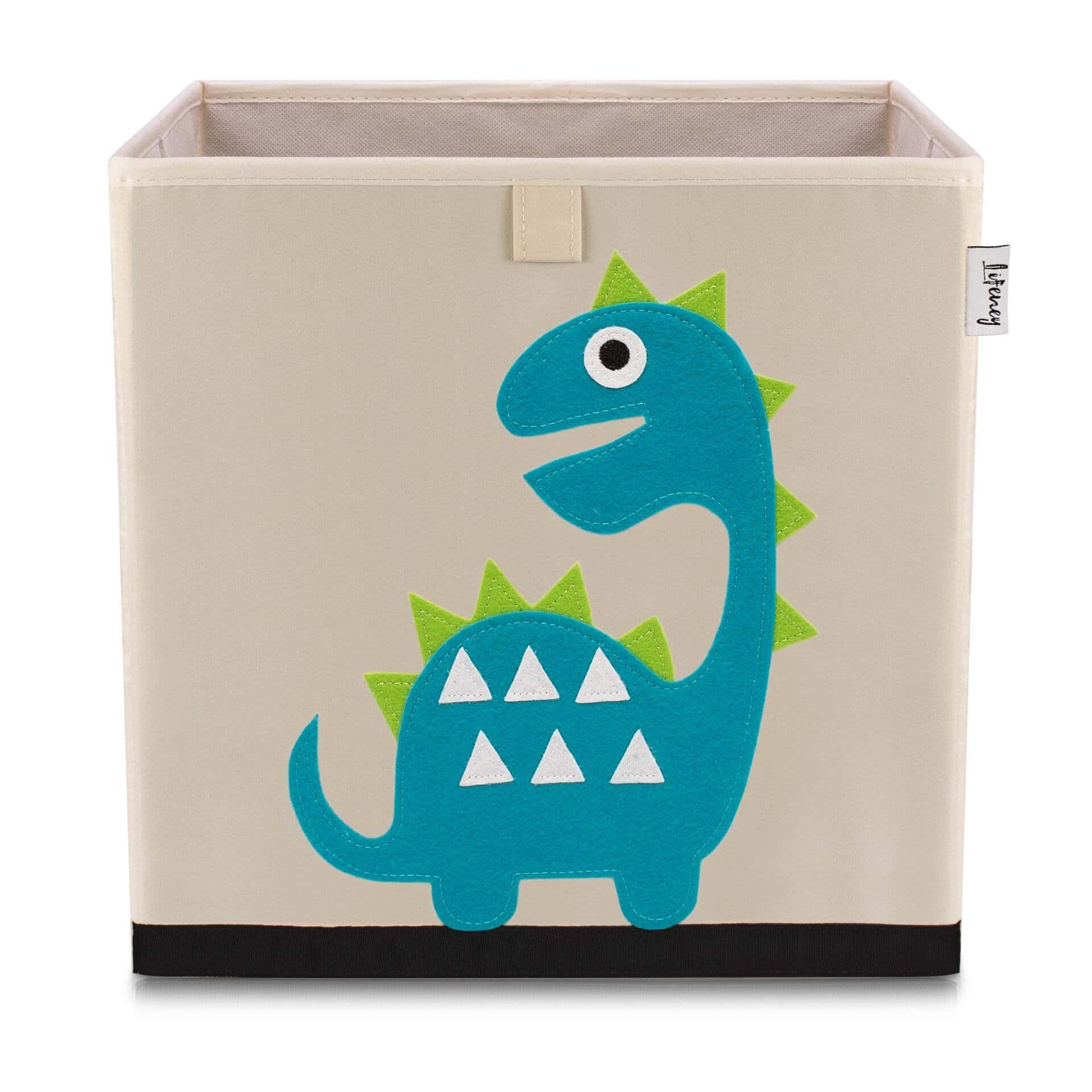 Aufbewahrungsbox Dino, beige, 33x33x33cm