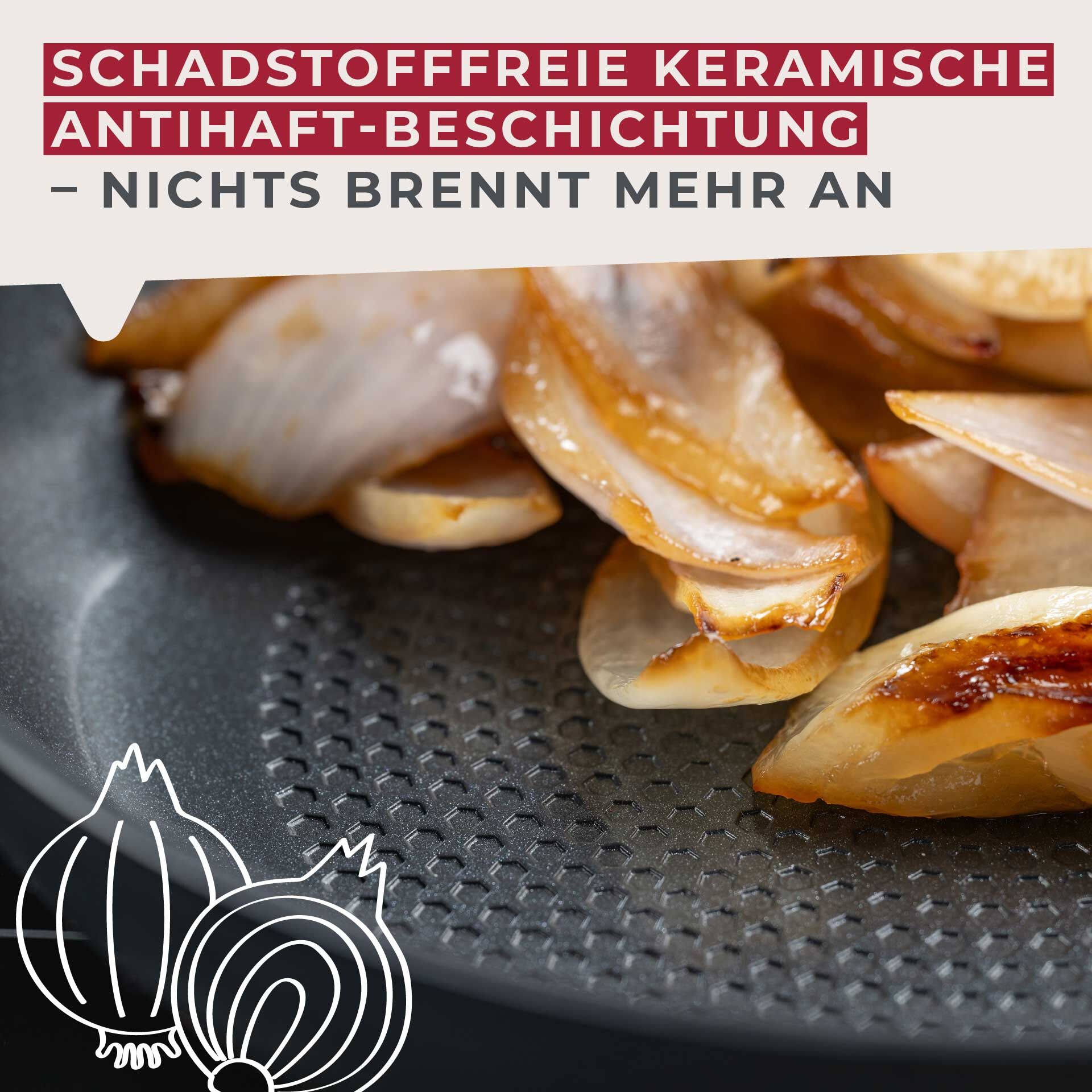 Bratpfanne Statement, Keramik, antihaft, Ø20cm