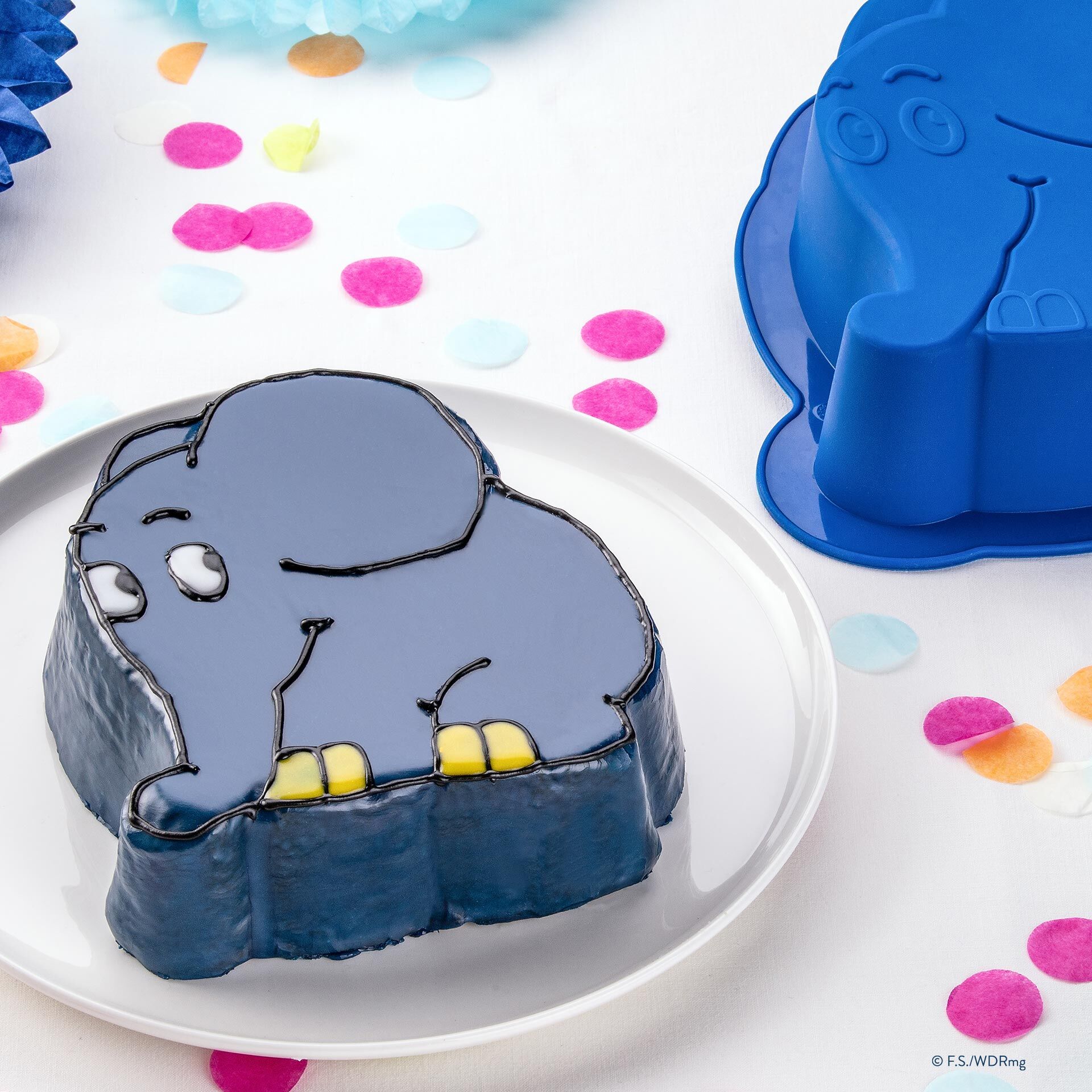 Motivbackform DieMaus Elefant, Silikon