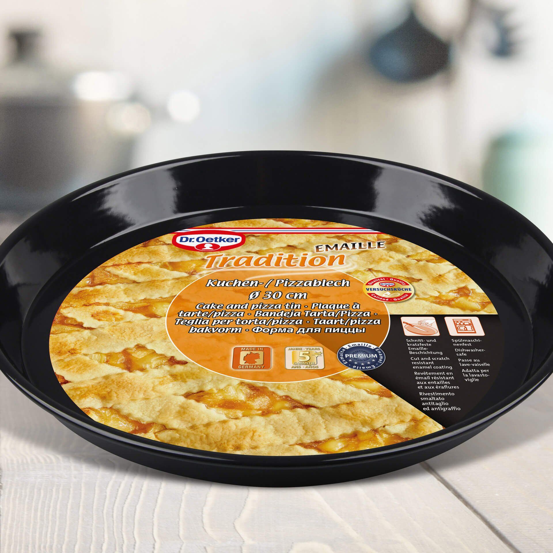 Pizzablech Emaille Tradition, Ø30cm