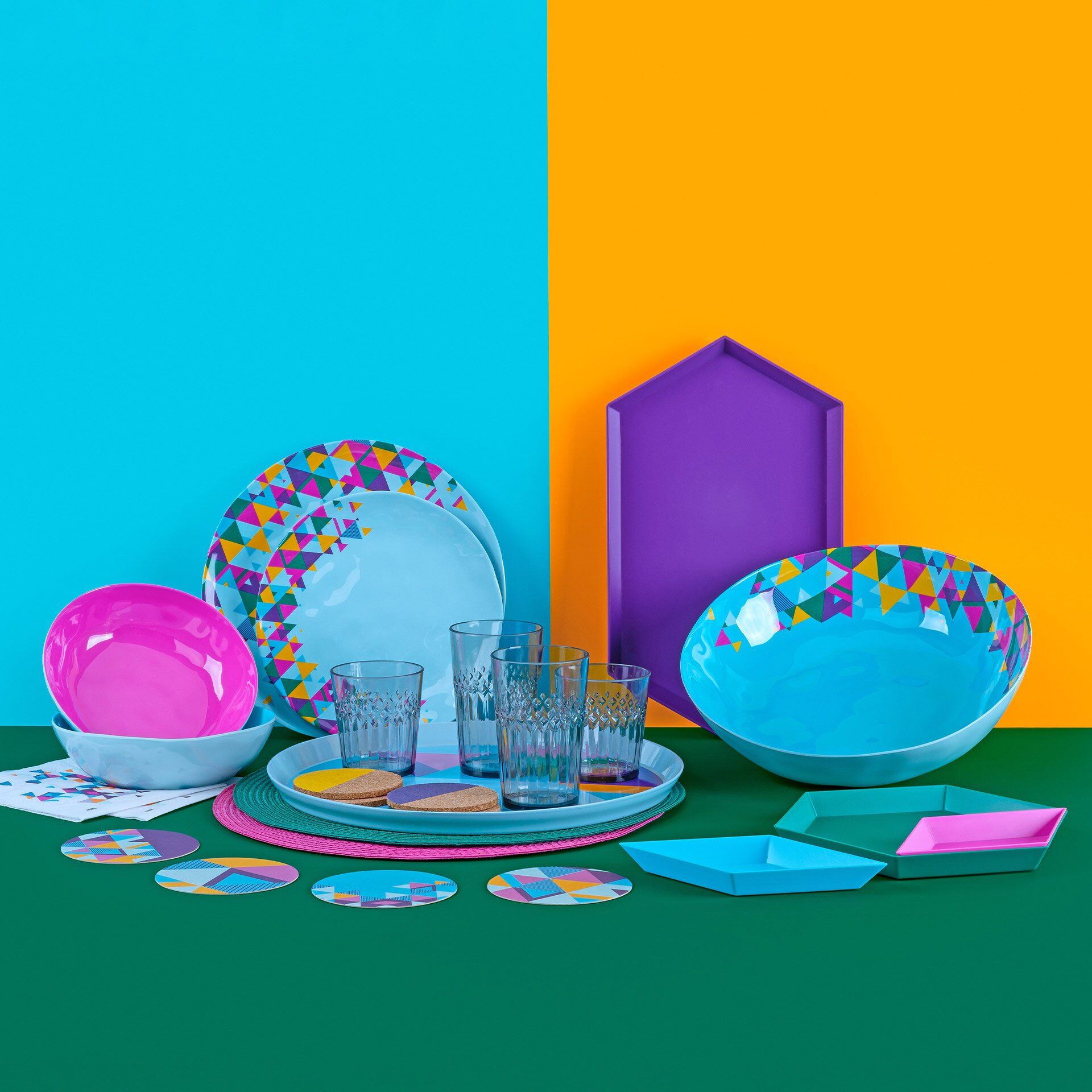 Bierdeckel mit 4 Designs Urban Oasis, 20 Stück