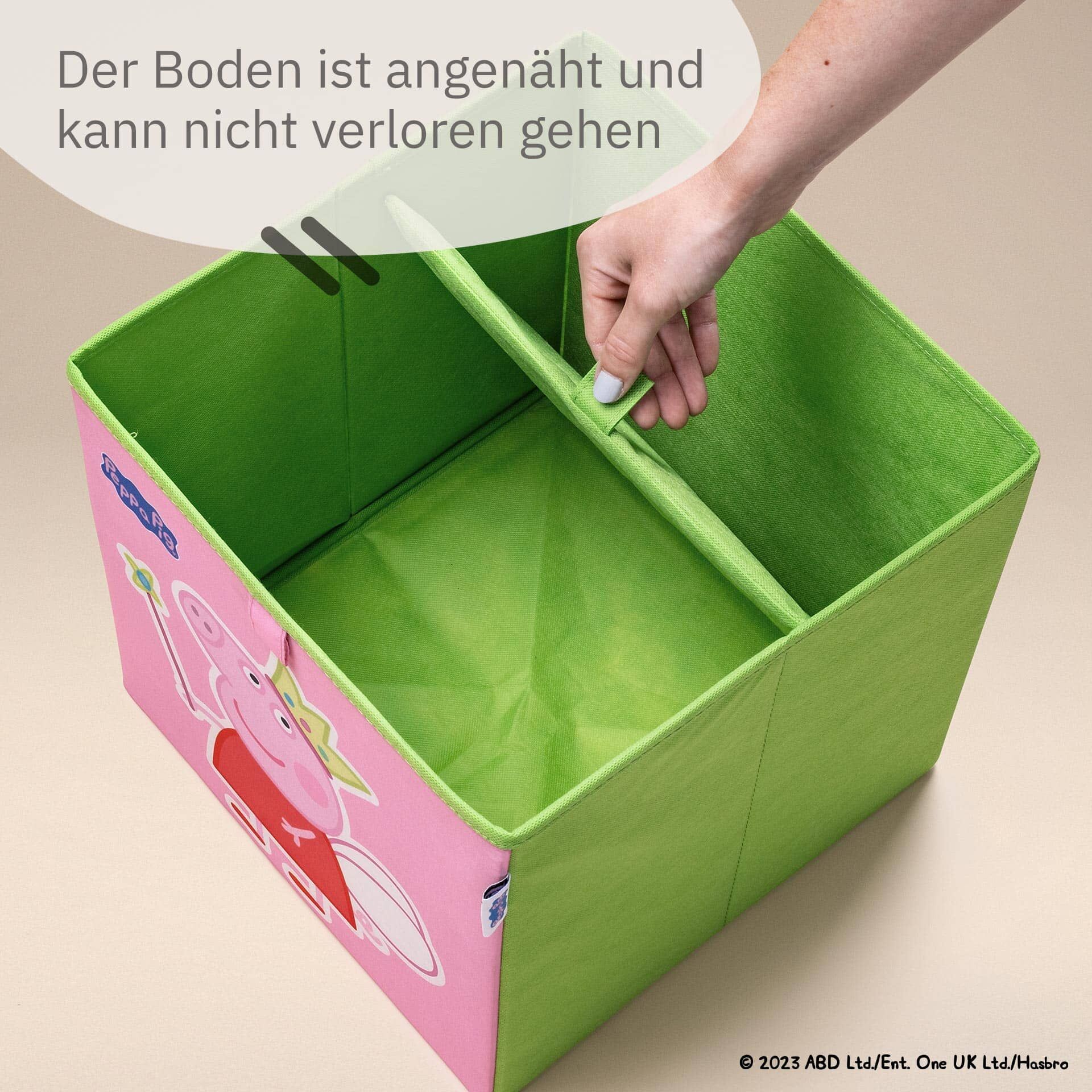 Aufbewahrungsbox Peppa Pig Fee & George, 30x30x30cm