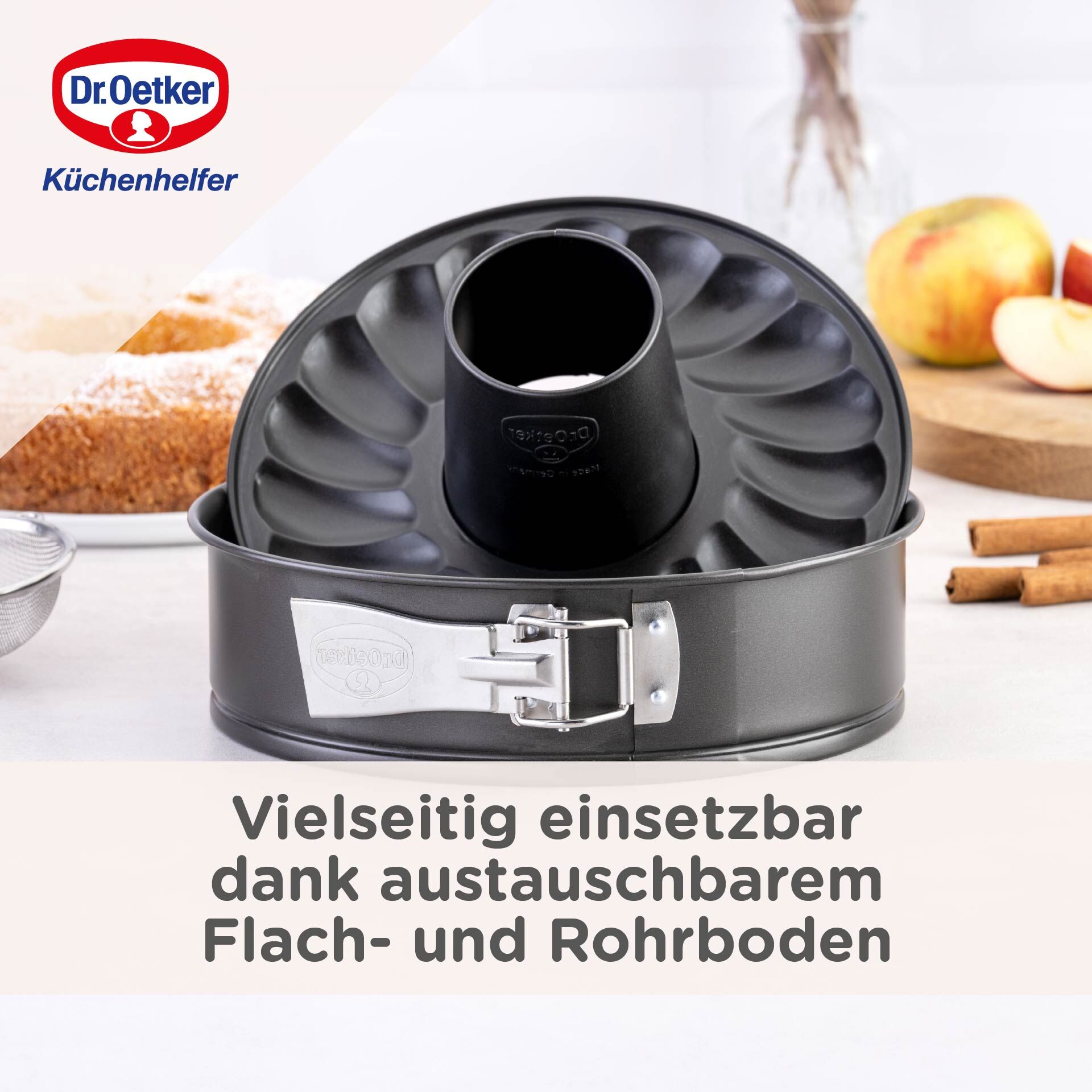 Springform mit Flach- und Rohrboden Classic, Ø24cm