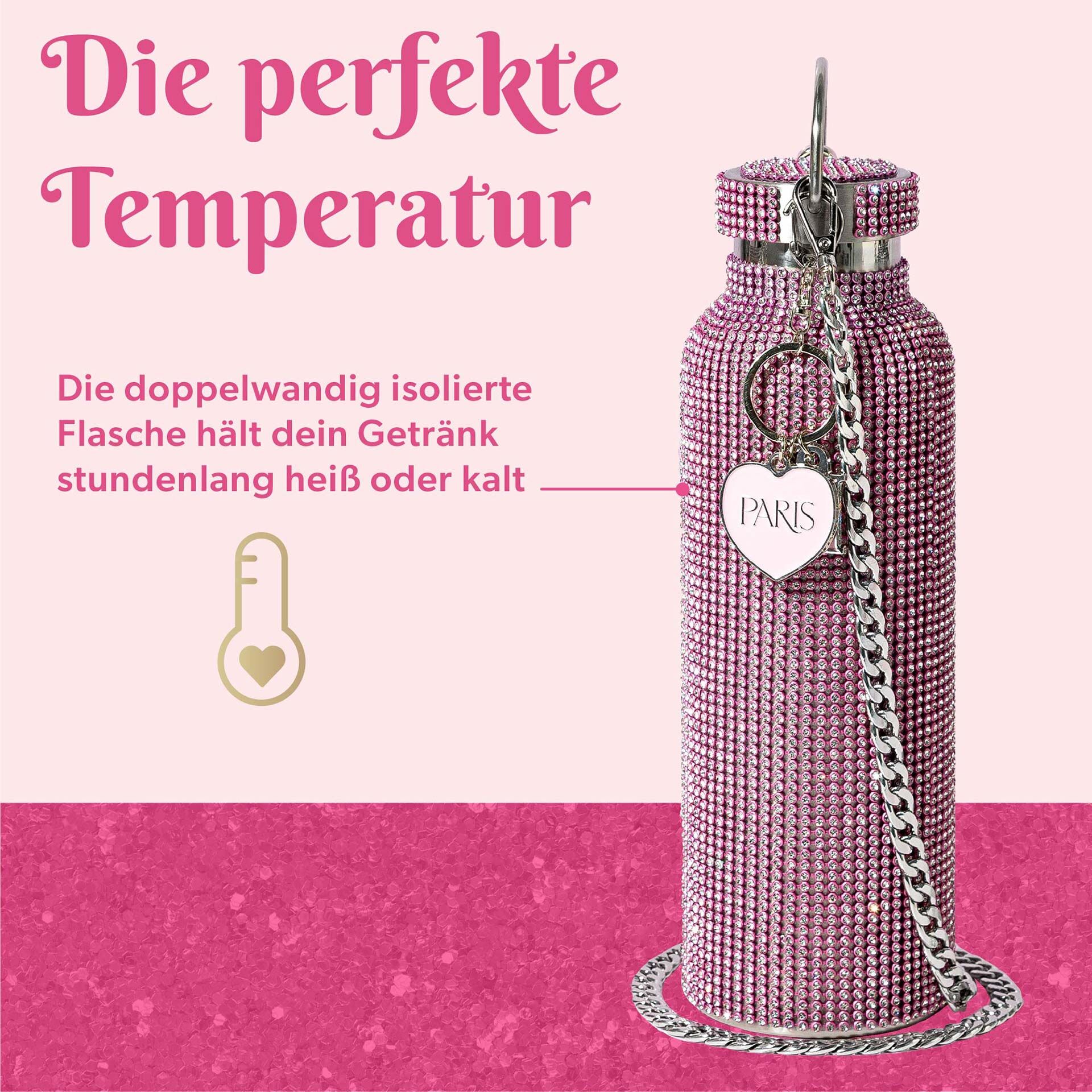 Trinkflasche Pink, 750ml