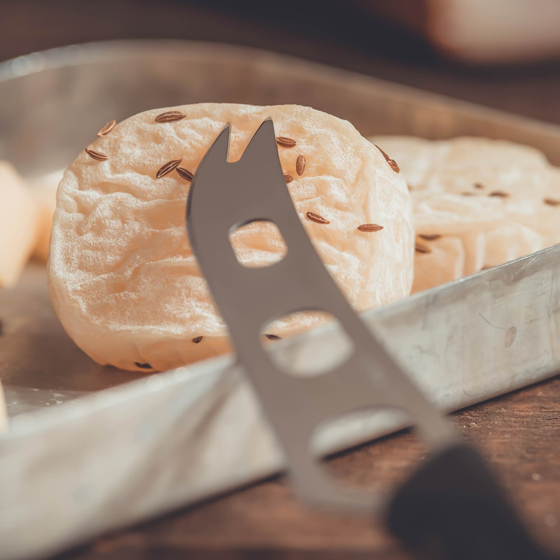 Käsemesser, 23 cm, schwarz