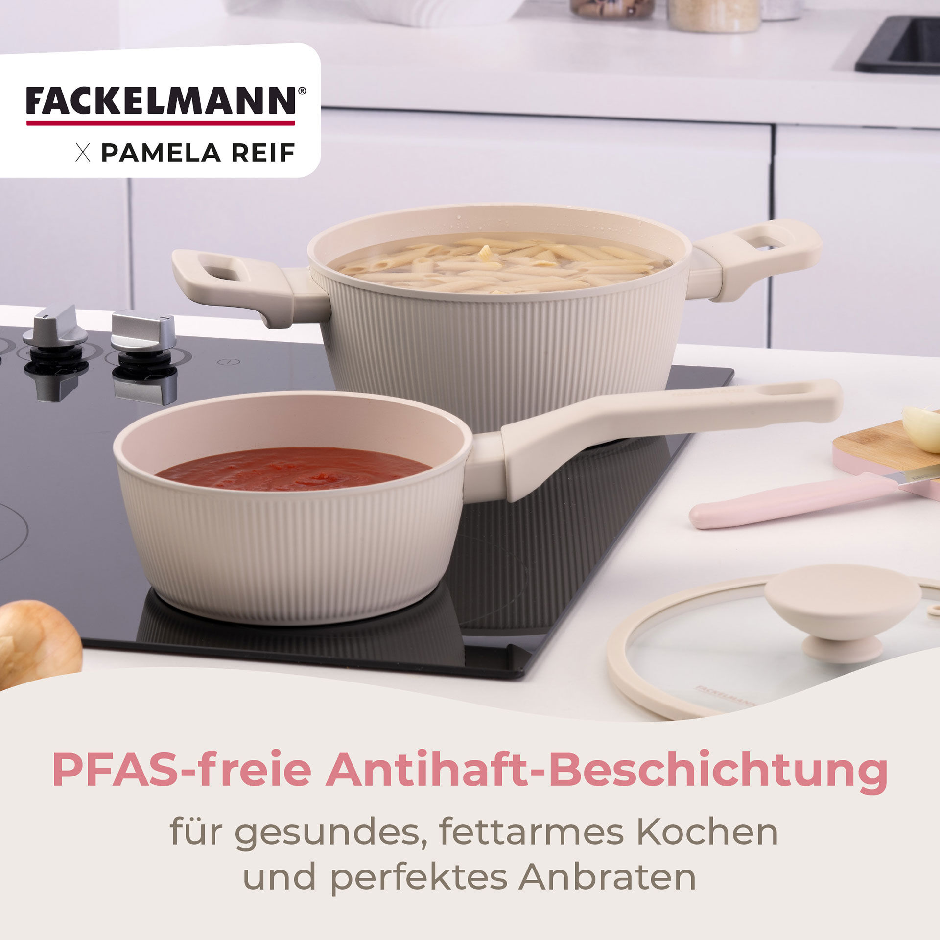 Pamela Reif Kochtopf mit Deckel Shell, Ø20cm