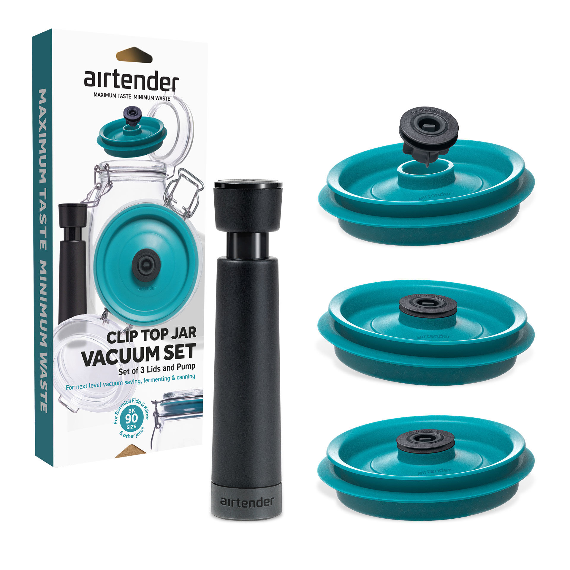 Vakuumdeckel inkl. Pumpe für Einmachgläser