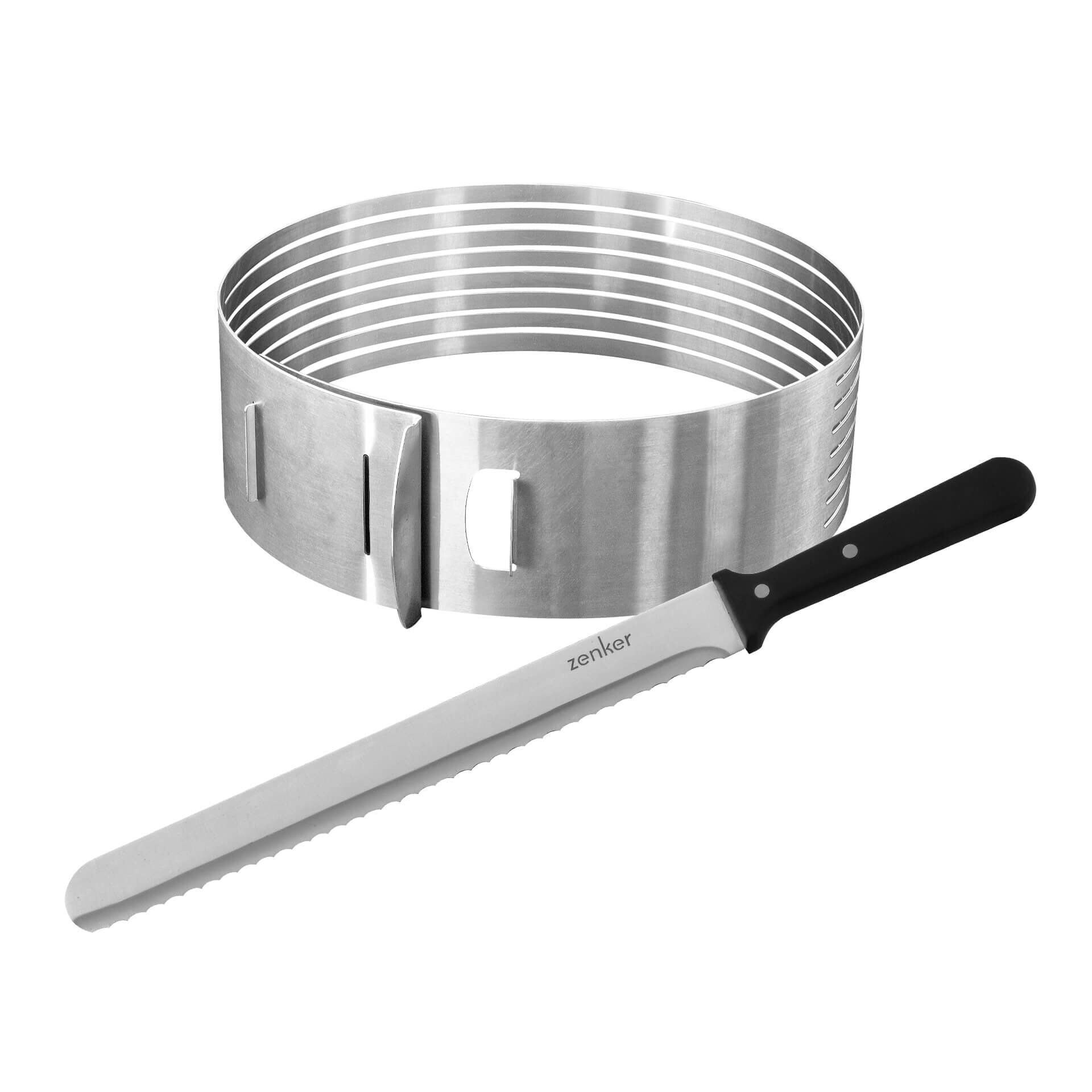 Tortenboden Schneidhilfe mit Tortenmesser