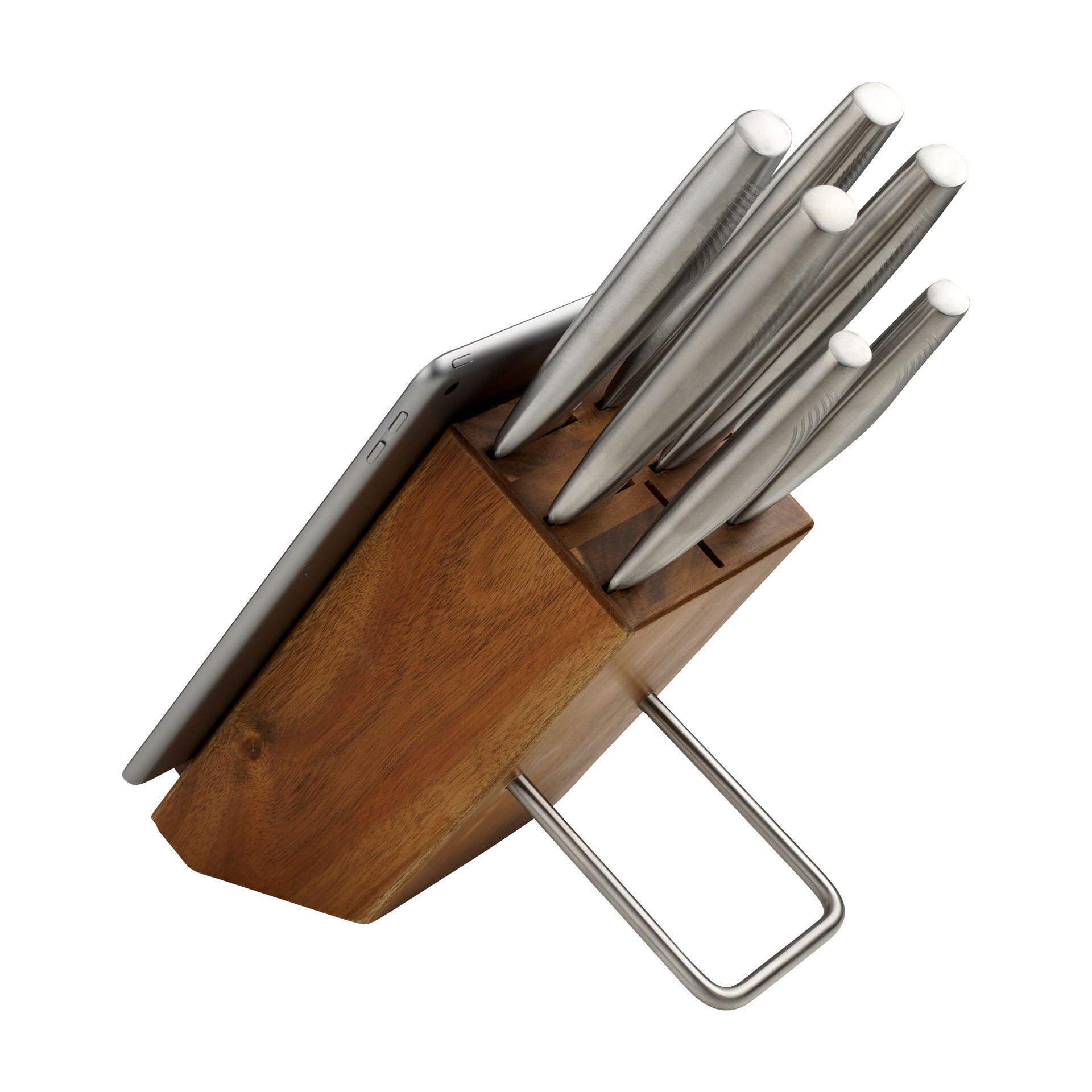 Messerblock mit Tablethalter Messerblock mit Tablethalter