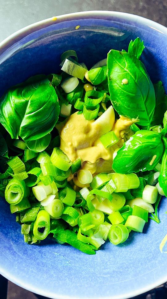 Mini-Kartoffeln, Kichererbsen & Babyspinat