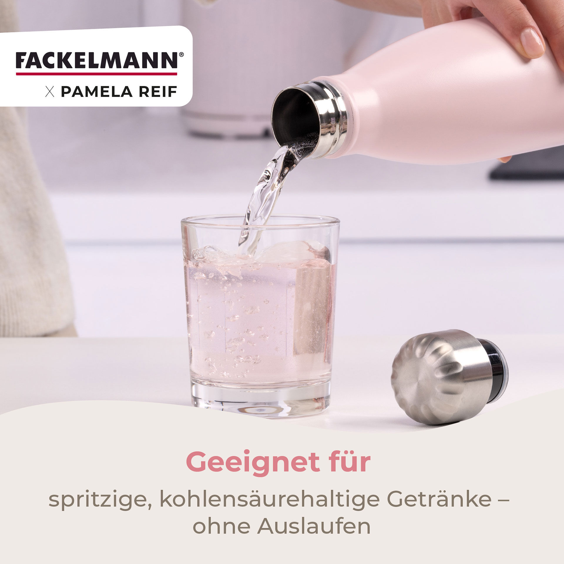 Pamela Reif Thermotrinkflasche Rosa, 500ml