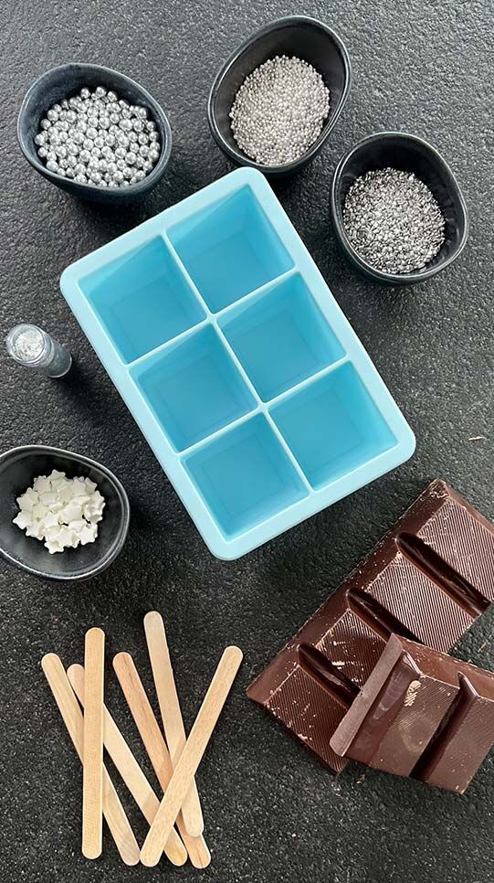 Heiße Schokolade am Stiel