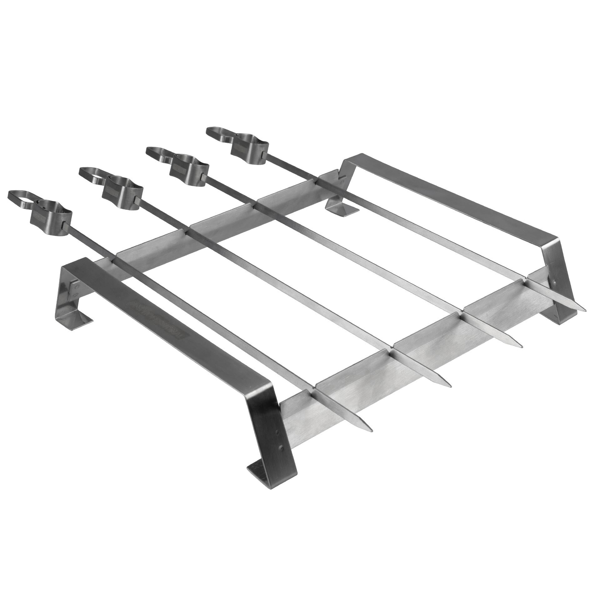 Grillspieße mit Halterung und Abstreifer Grillspieße mit Halterung und Abstreifer