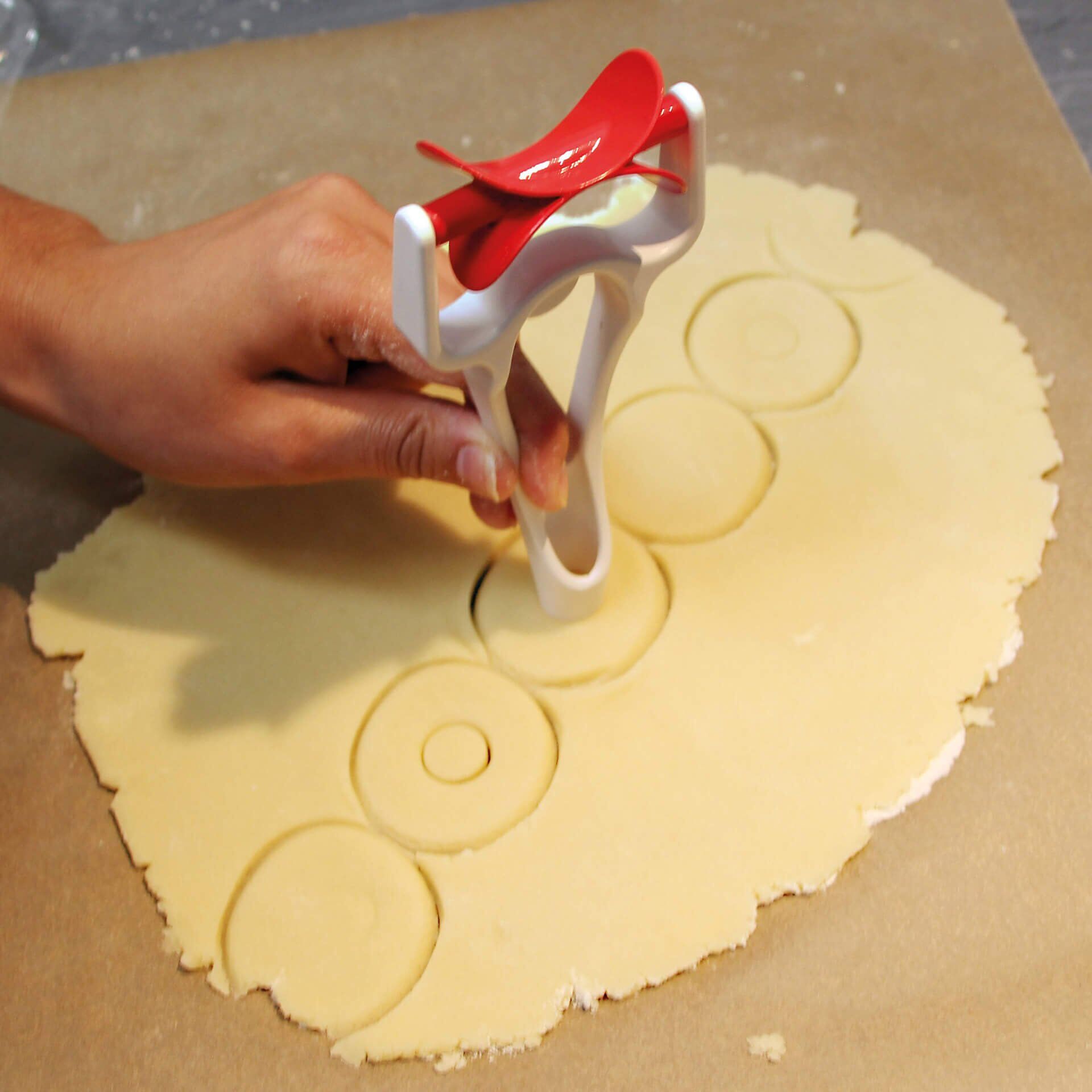 Rollausstecher White Christmas Baking, 15,5x7cm