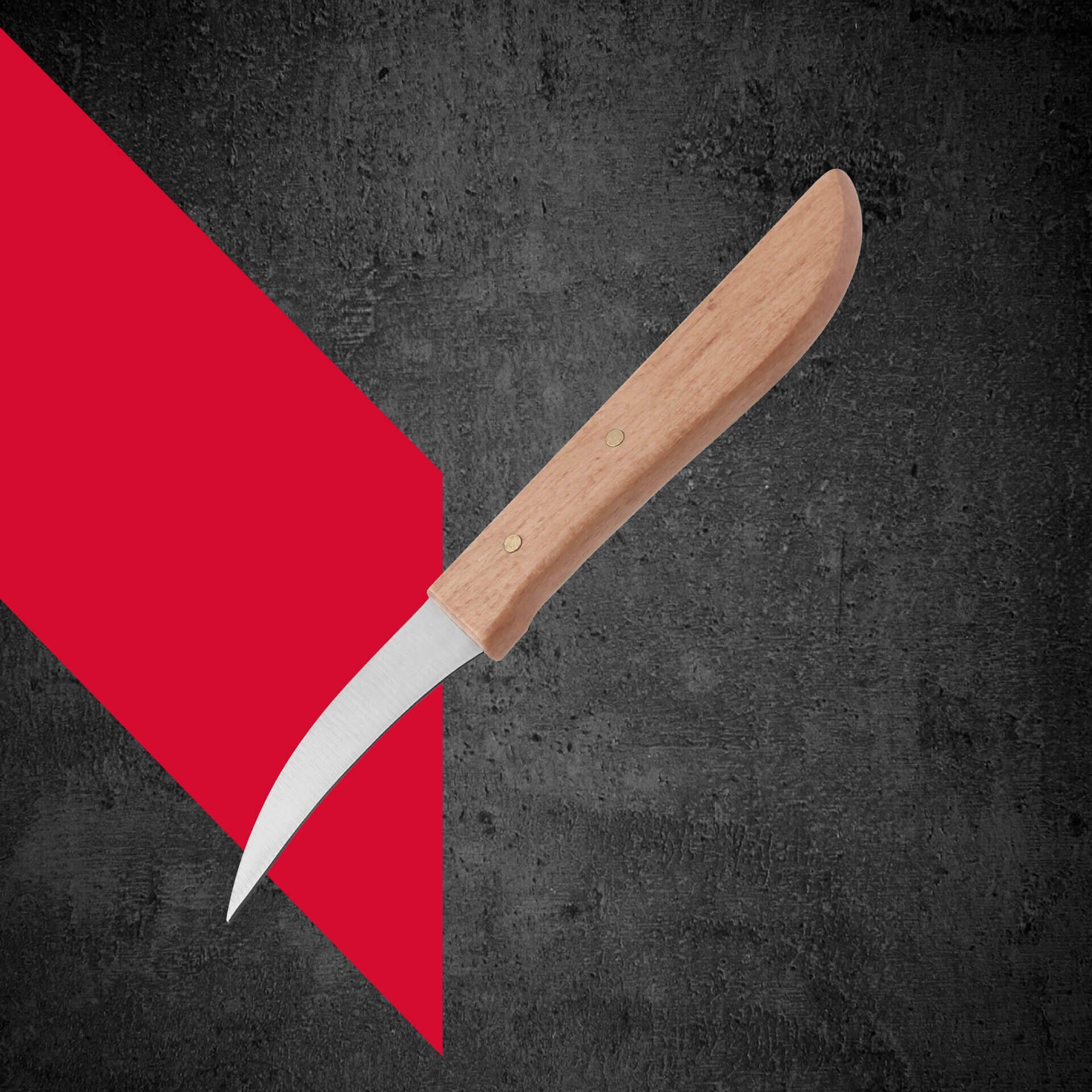 Schälmesser mit Holzgriff Grandma, 6cm Klinge