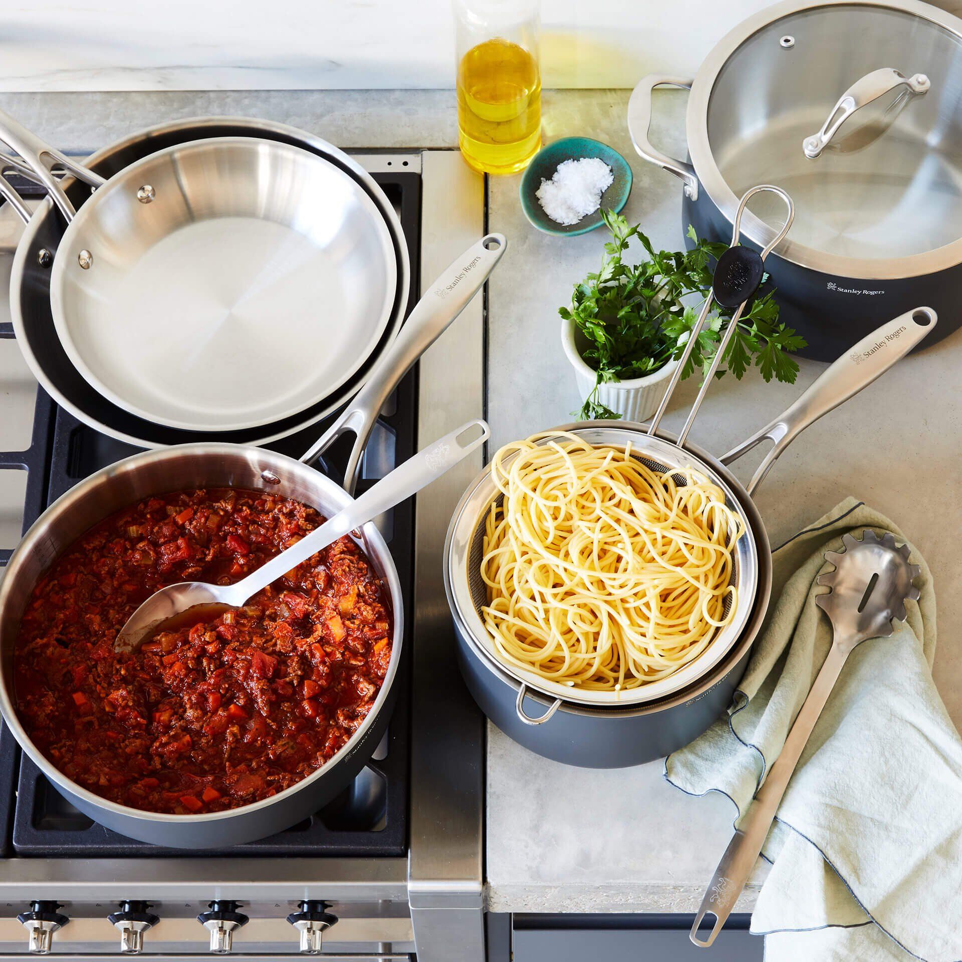 Bratpfanne Bi-Ply Professional, Ø24cm, Edelstahl