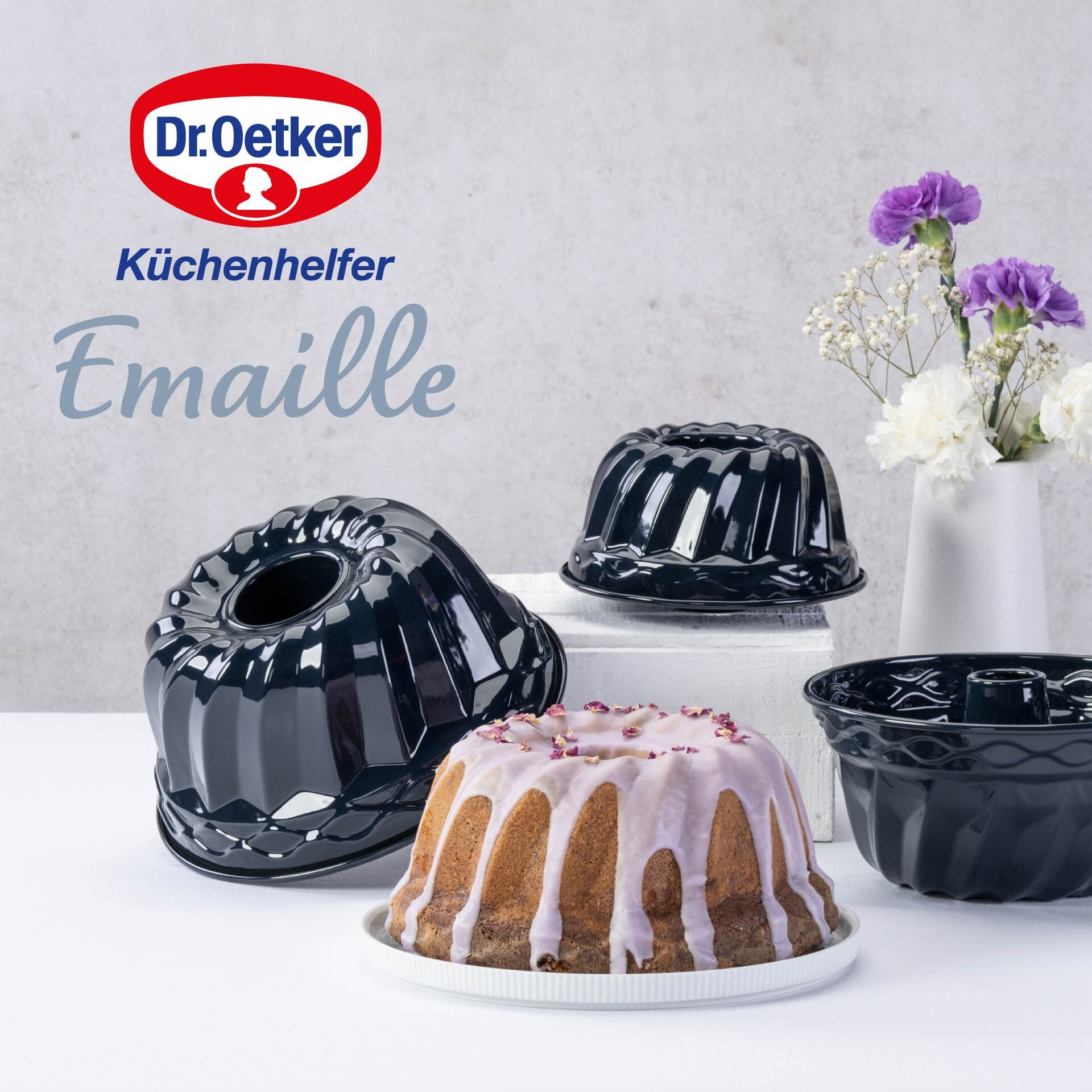 Gugelhupfform Back-Liebe Emaille, Ø24cm