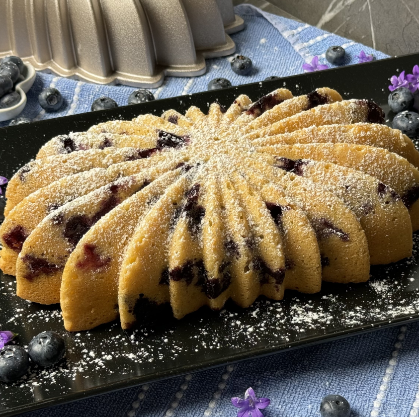 Blaubeer-Kuchen mit Joghurt