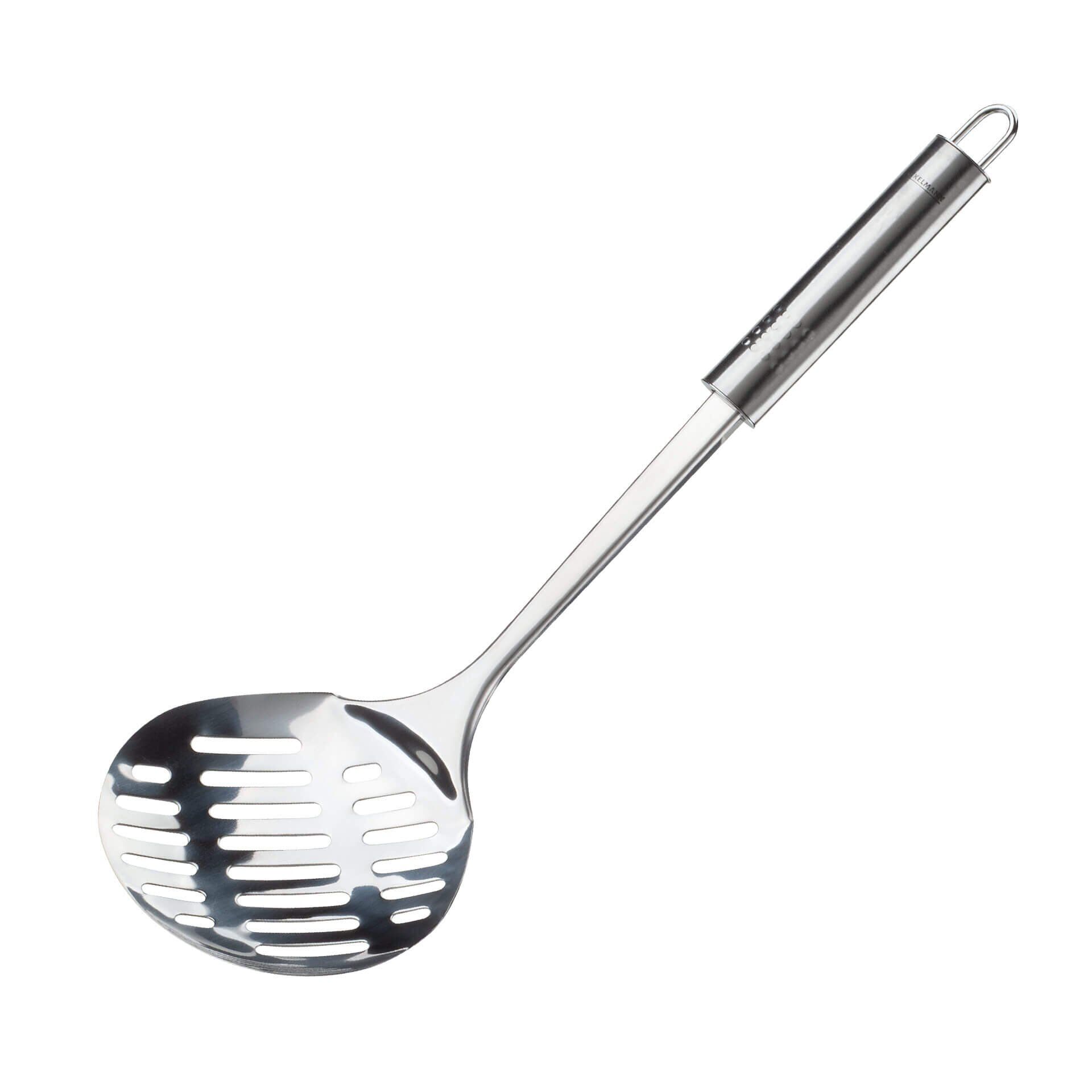 Abseihlöffel geschlitzt Ovalgriff, 35cm
