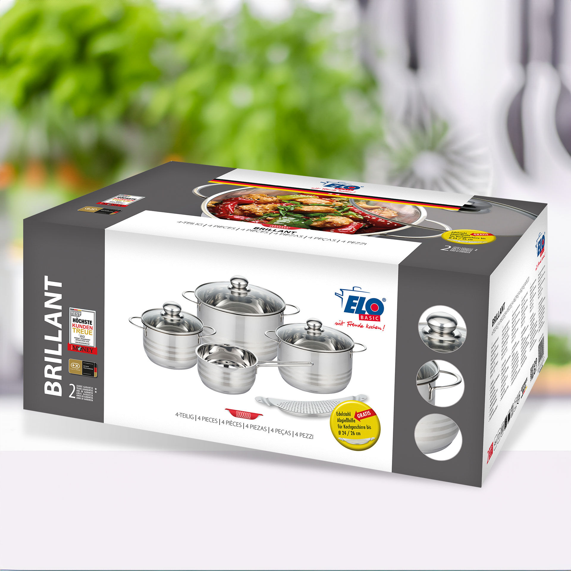 Topf-Set Brillant, 5-teilig