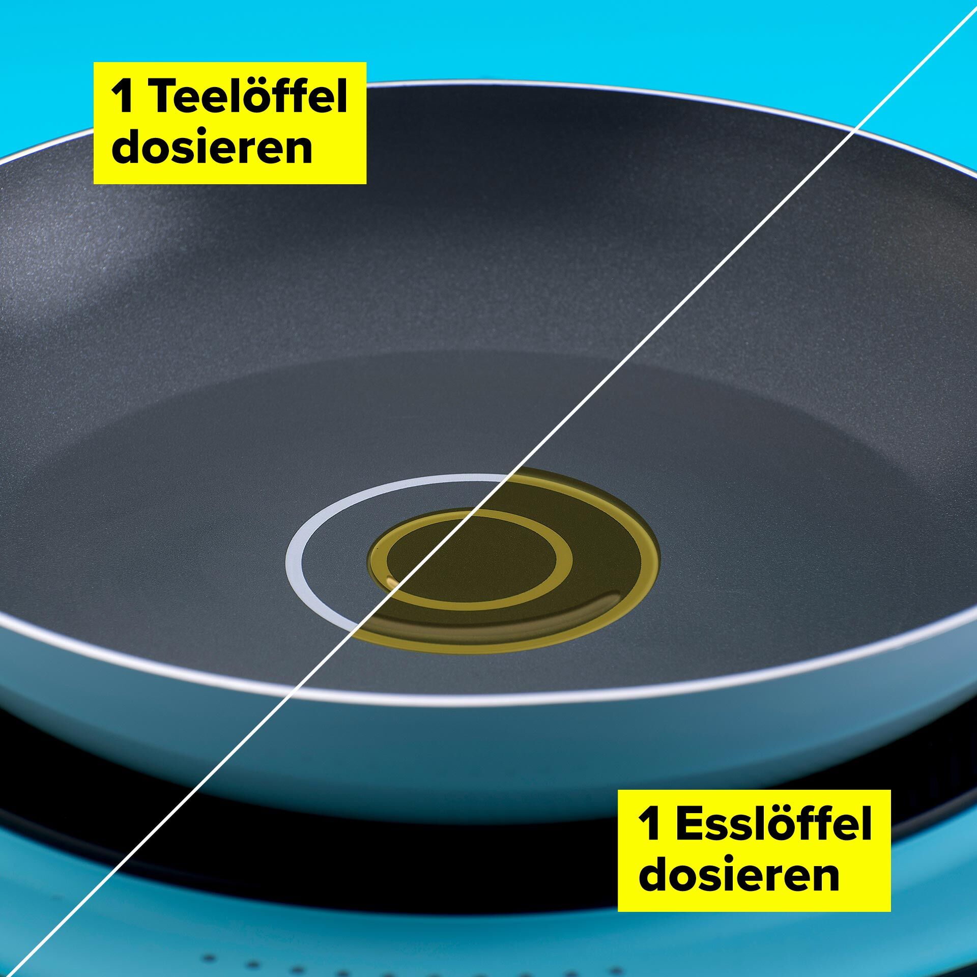Wok Pfanne mit Öldosiersystem, Ø28cm
